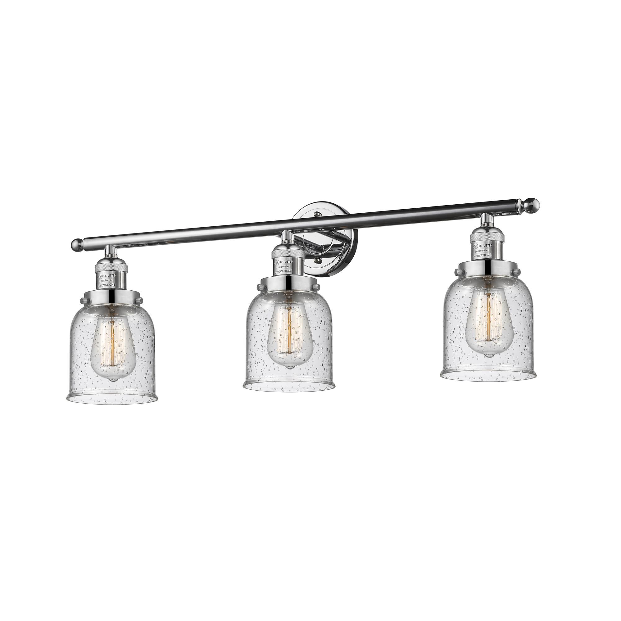 Bruno Marashlian Small Bell 30 Inch 3 Light Bath Vanity Light by Innovations Lighting