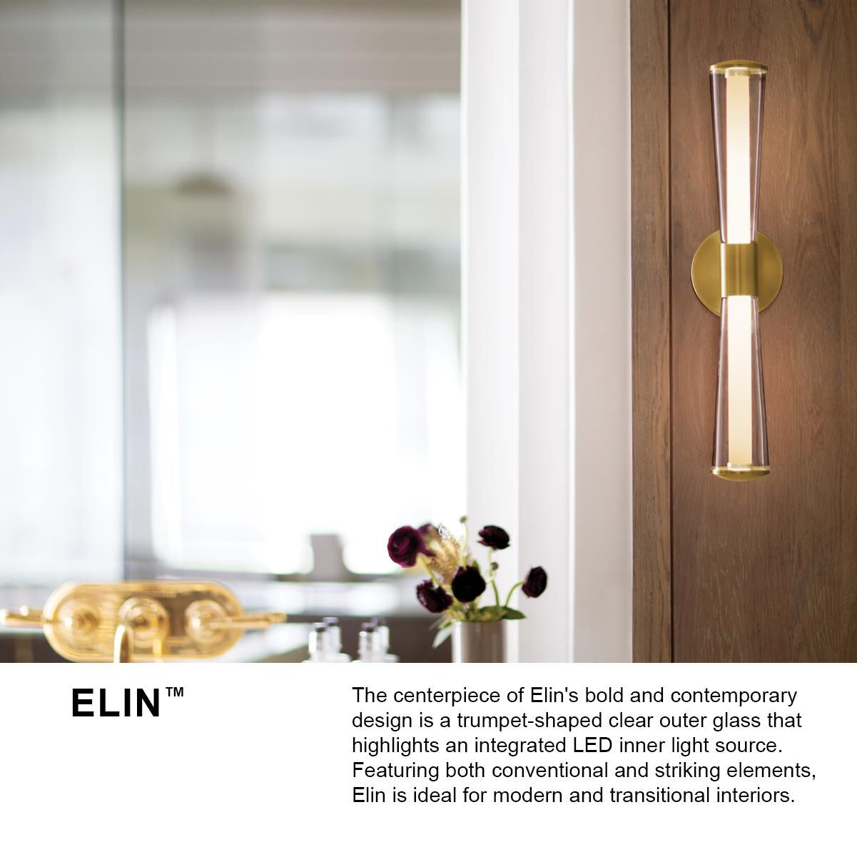 Shown in Black finish and Clear glass