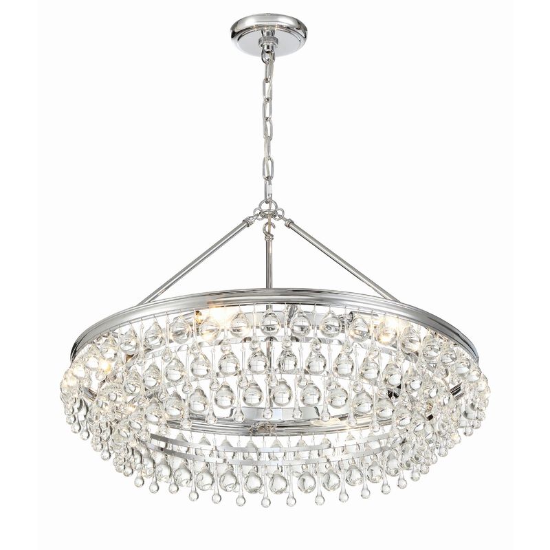 Calypso 30 Inch 6 Light Chandelier by Crystorama