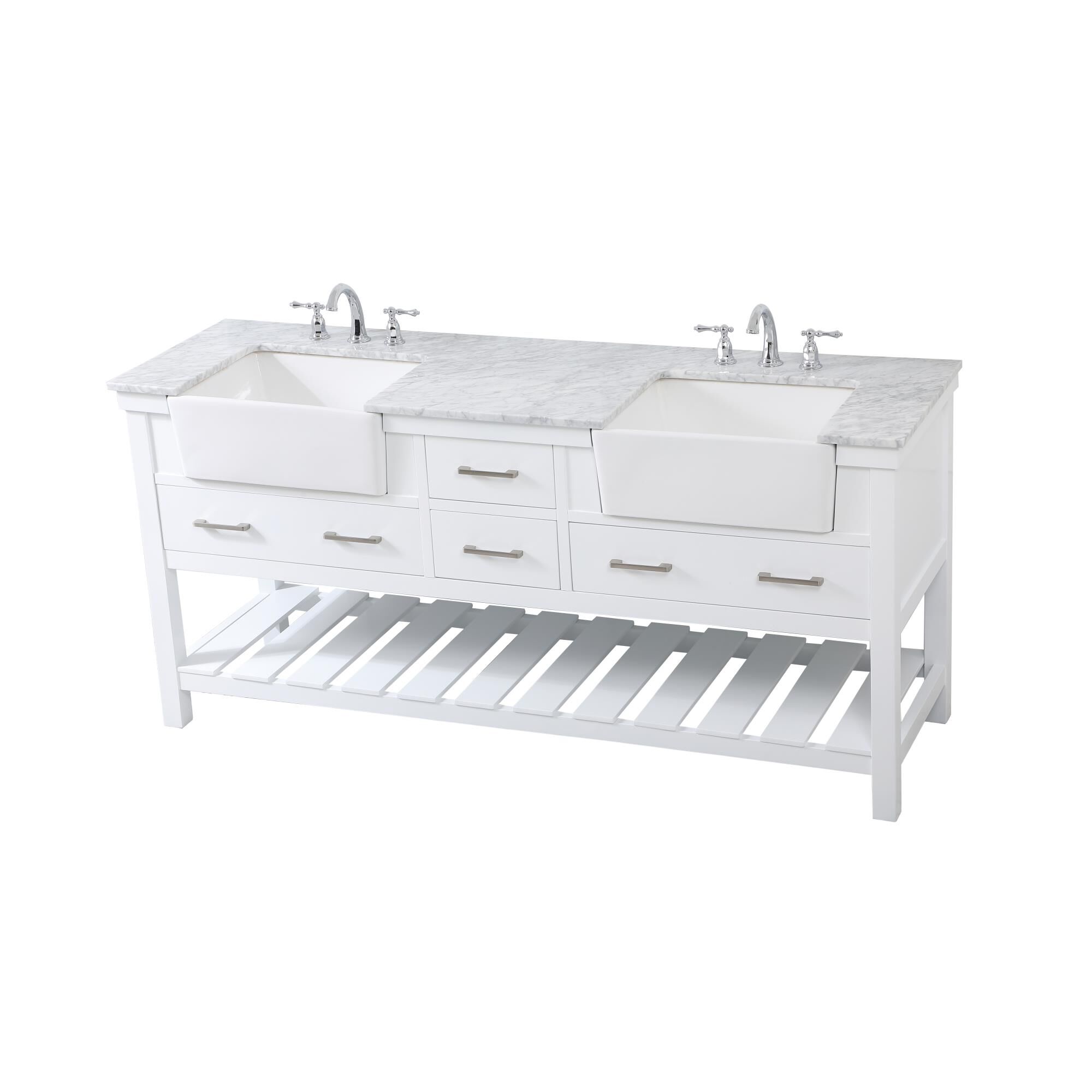 Shown in White finish