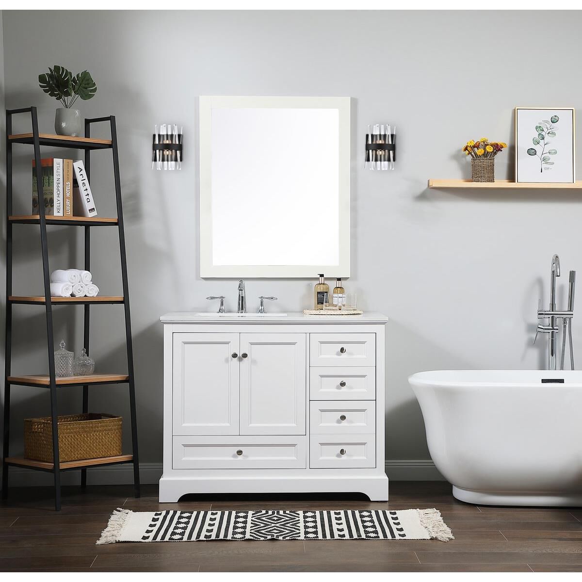 Serephina 12 Inch 2 Light Bath Vanity Light by Elegant Lighting