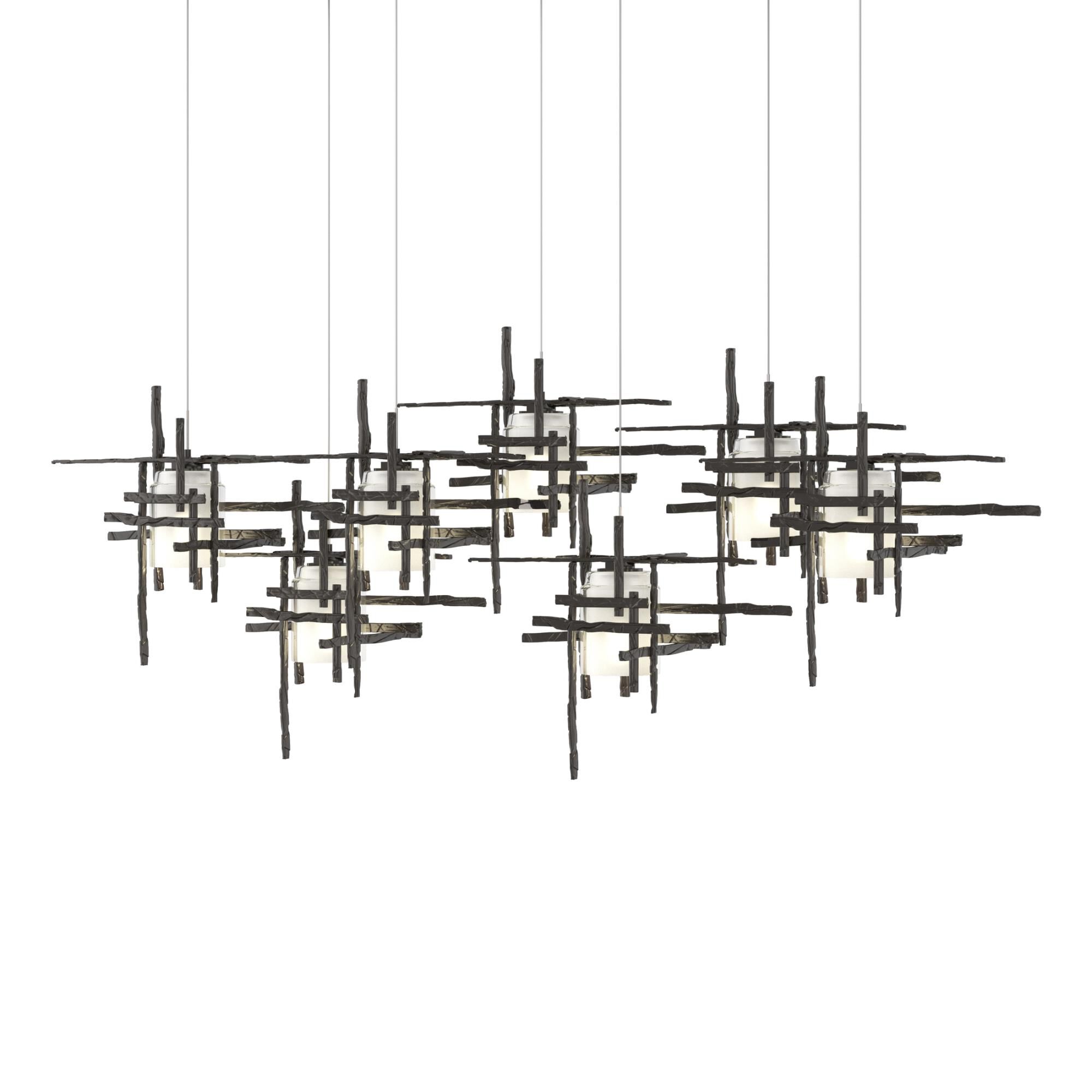 Tura 53 Inch 7 Light LED Linear Suspension Light by Hubbardton Forge