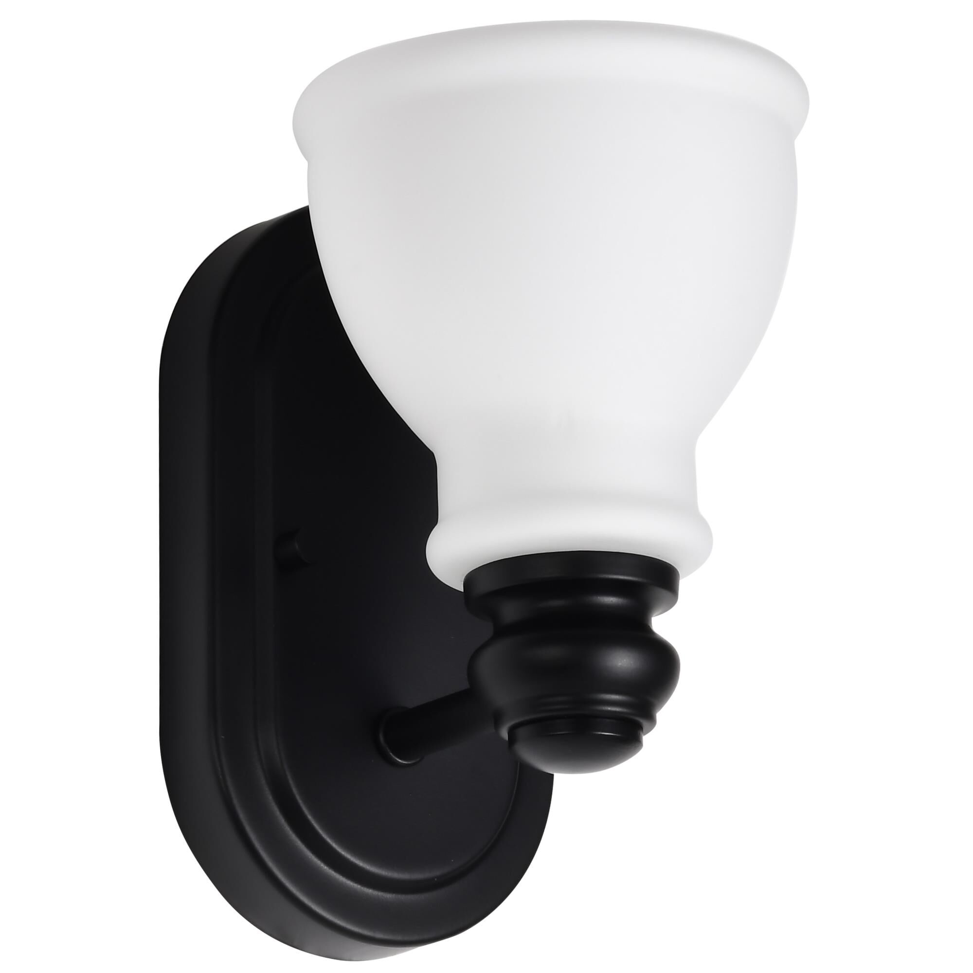 Shown in Matte Black finish and Satin White glass