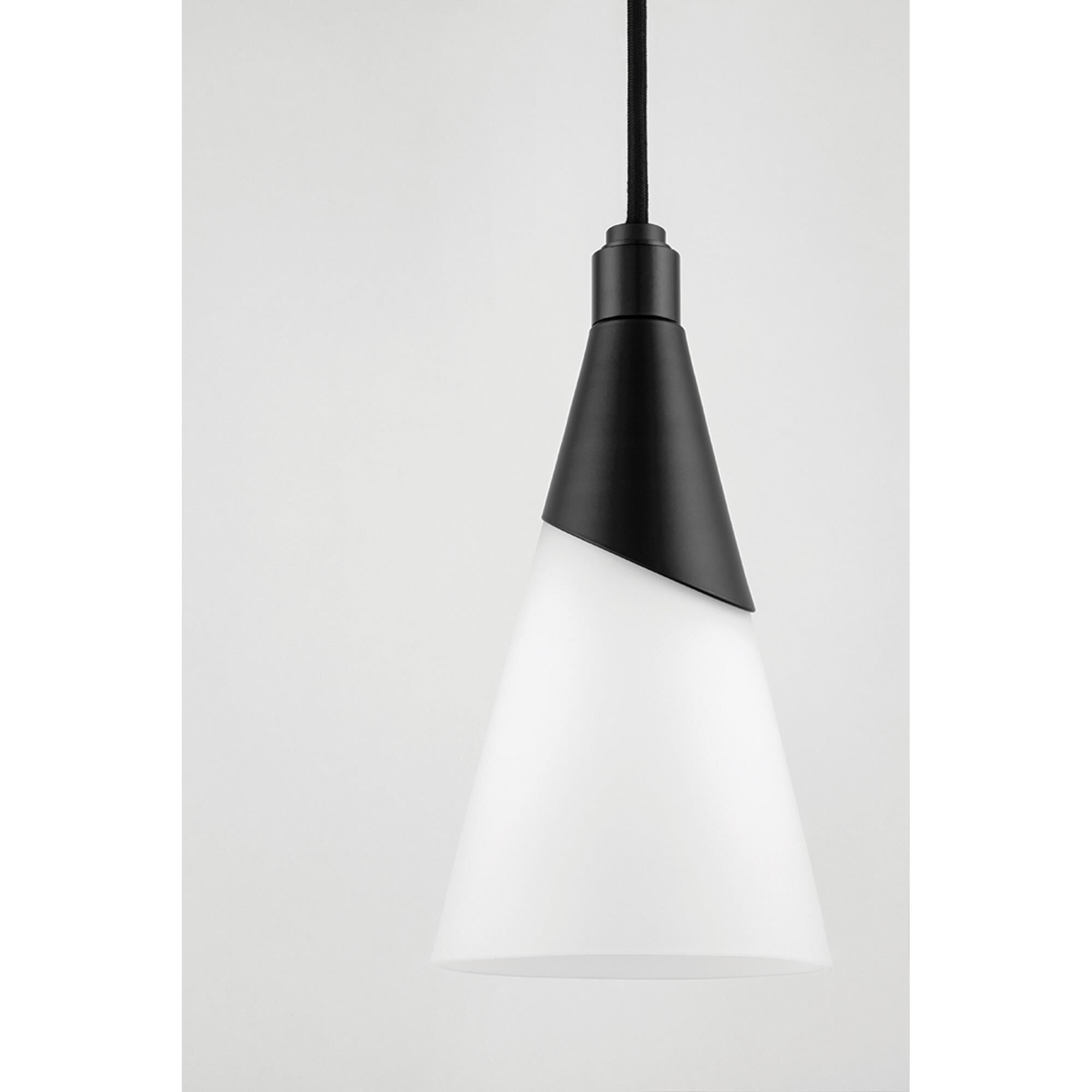 Shown in Glossy Black finish and Opal Matte glass