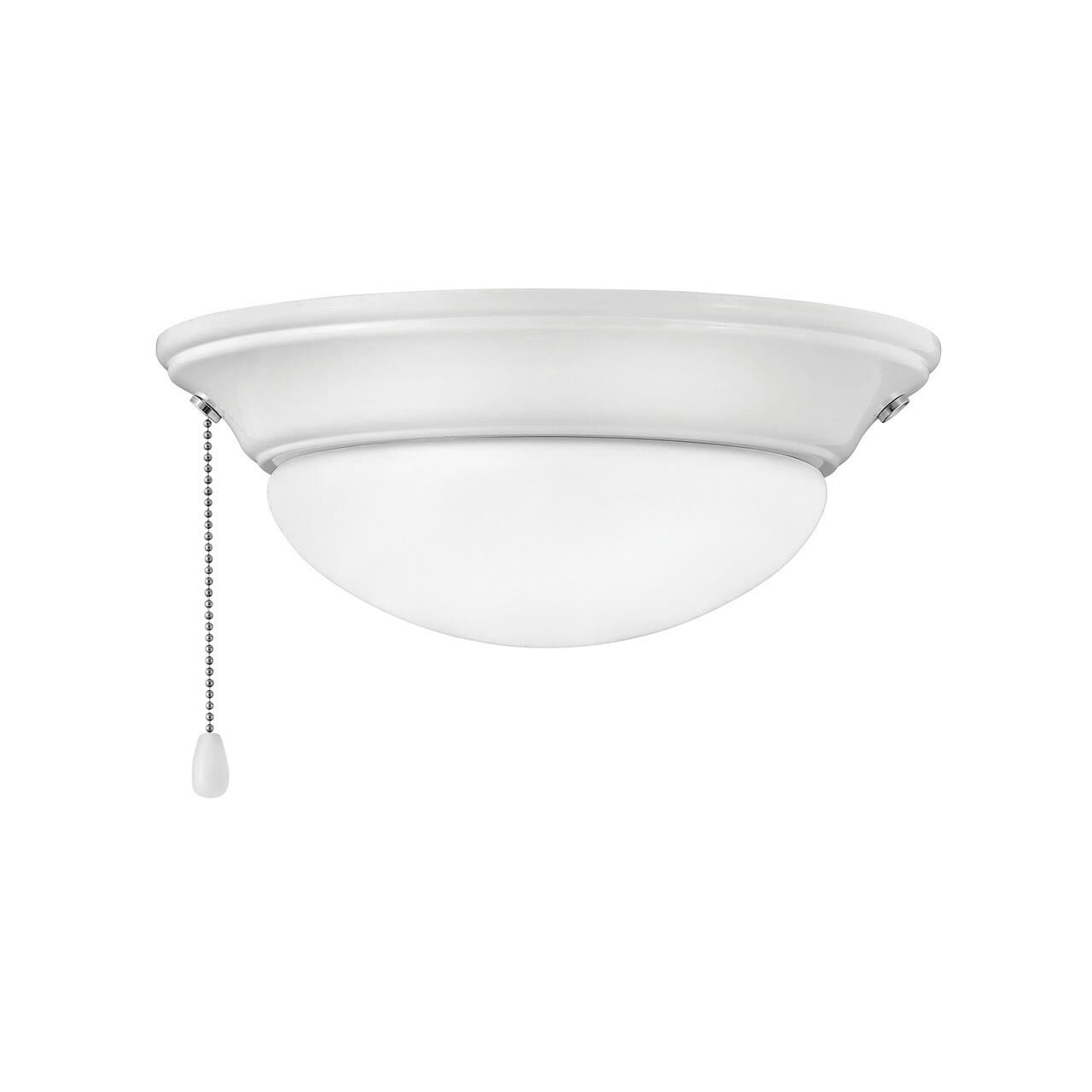 Shown in Appliance White finish and Etched Opal glass