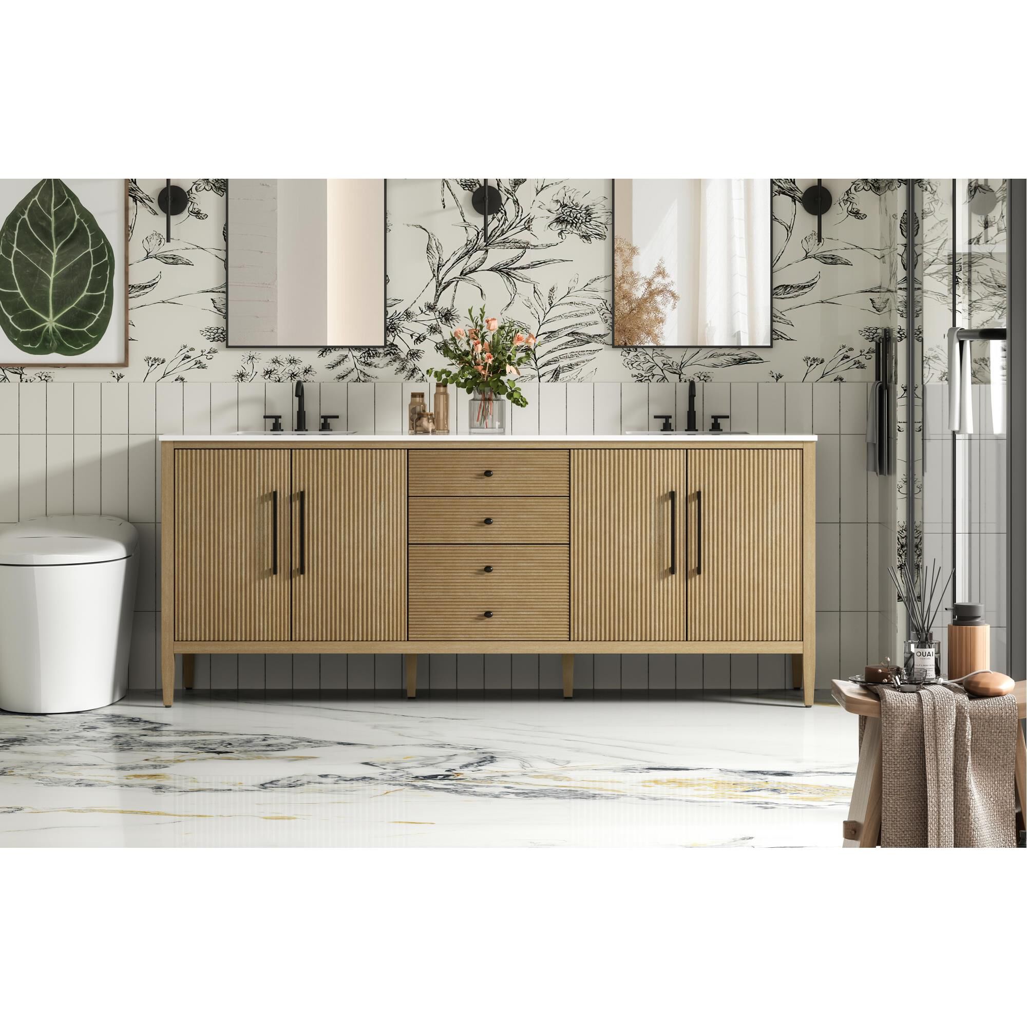 Blakely 84 Inch Bath Vanity by Elegant Dcor
