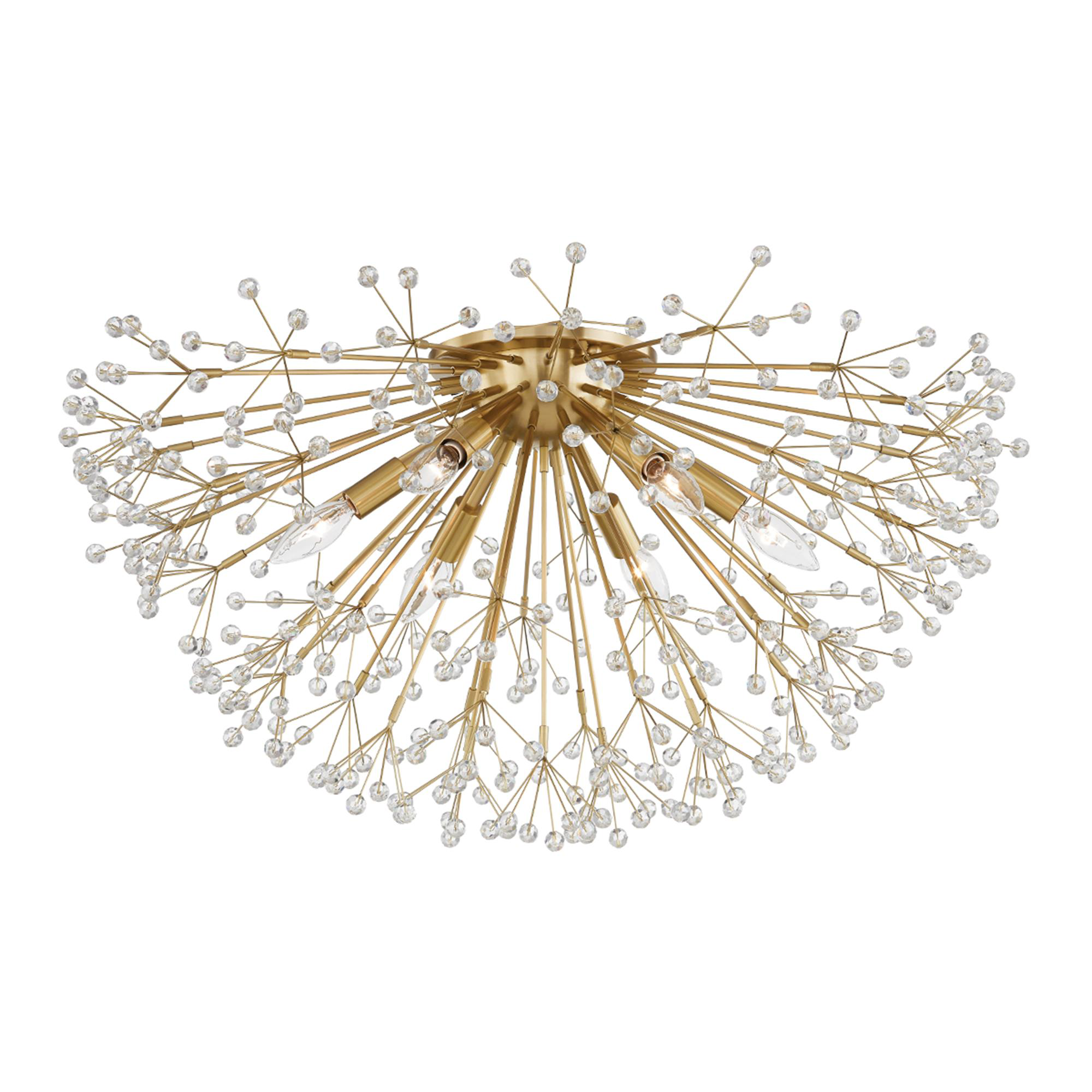 Dunkirk 30 Inch 6 Light Flush Mount,
