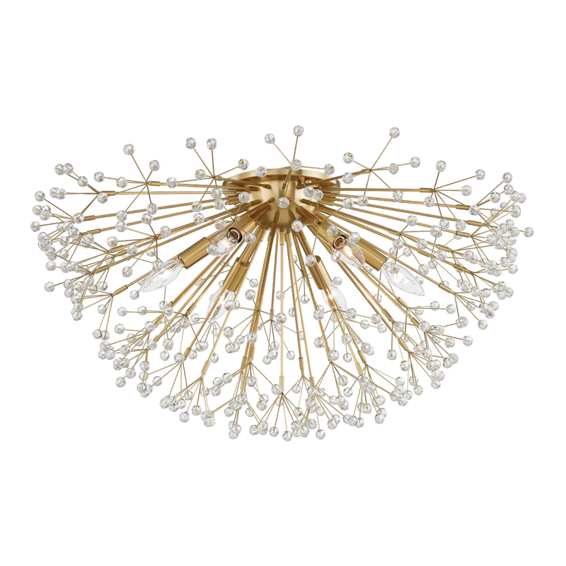 Dunkirk 30 Inch 6 Light Flush Mount by Hudson Valley Lighting