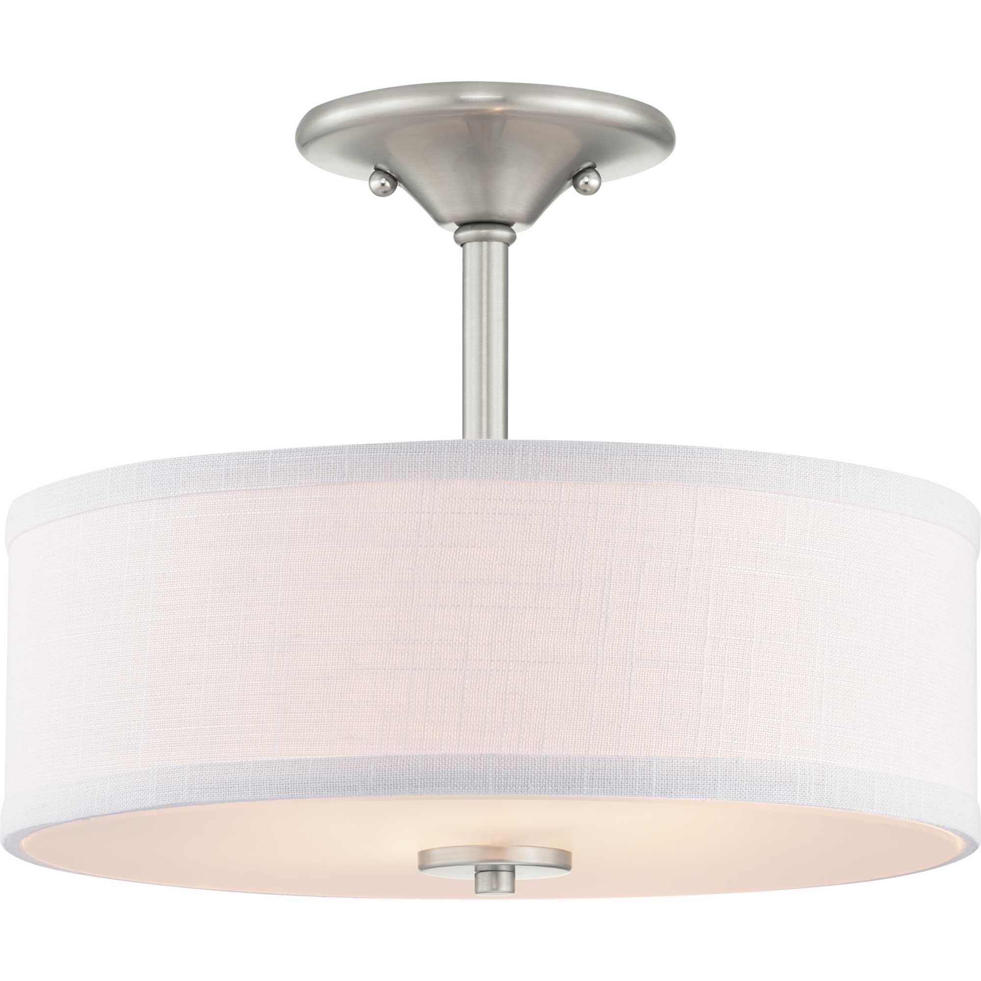 Inspire 13 Inch 2 Light Semi Flush Mount by Progress Lighting
