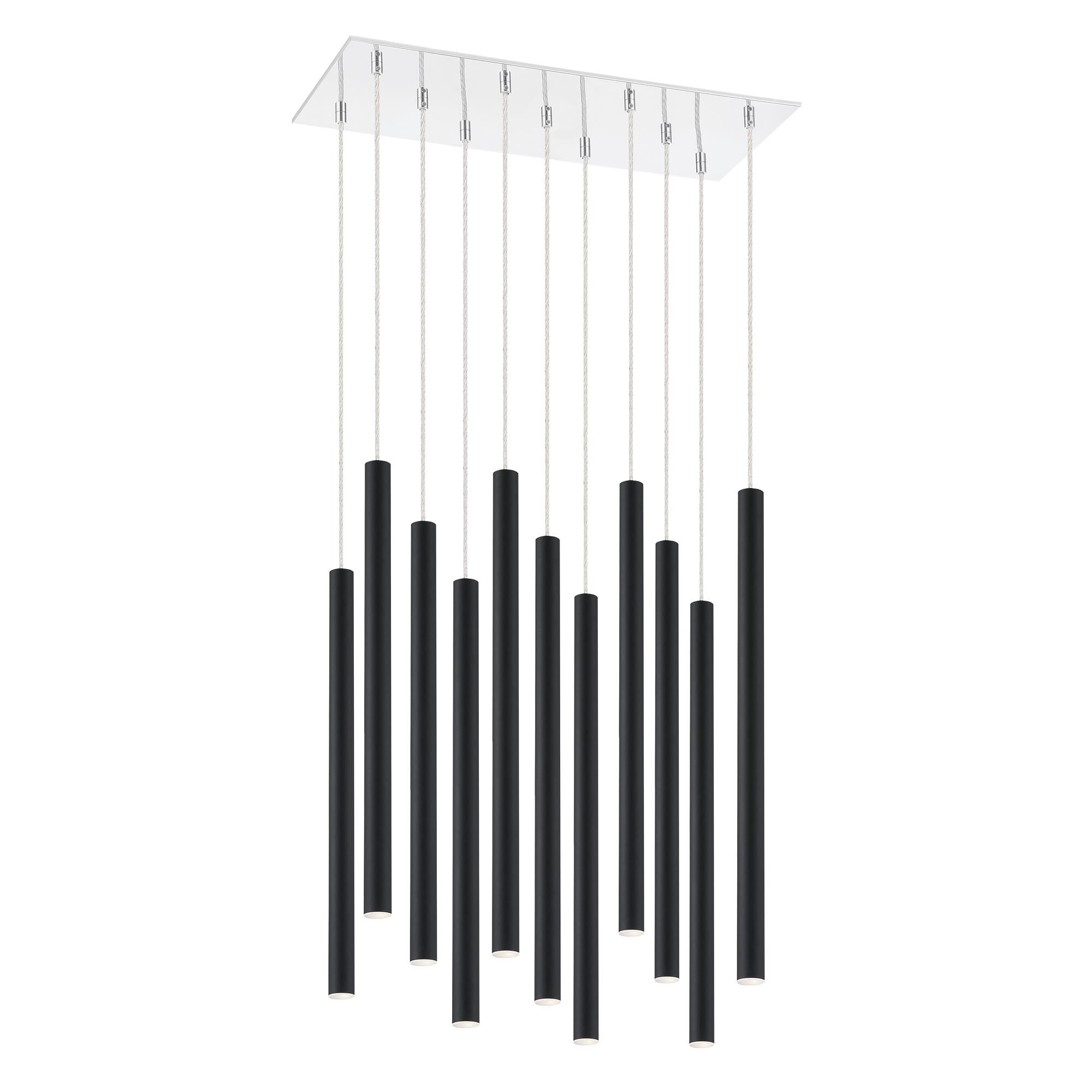 Shown in Chrome finish and Steel glass and Steel shade