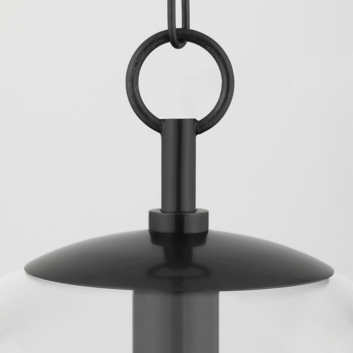 Shown in Old Bronze finish and White glass