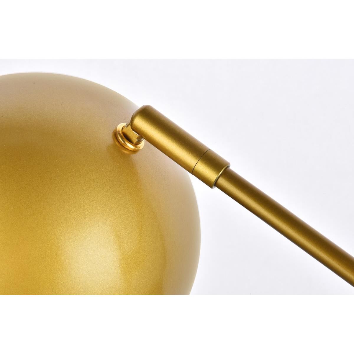 Shown in Brass finish and Brass Iron shade