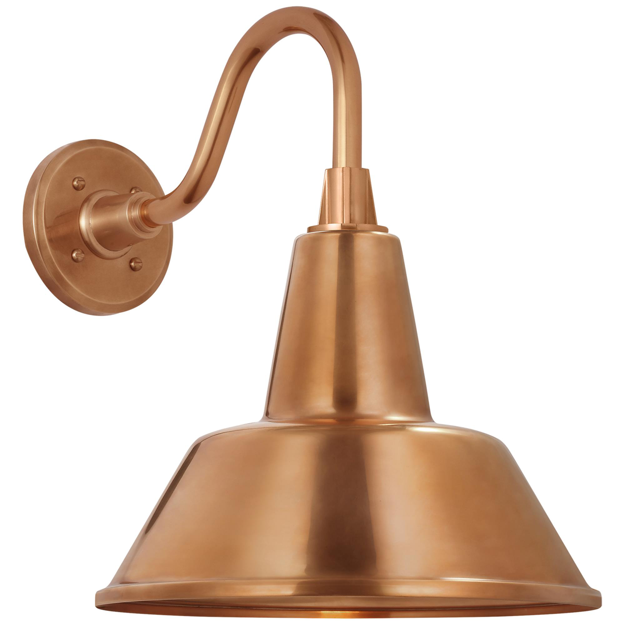 Shown in Soft Copper finish and Soft Copper Bowers shade