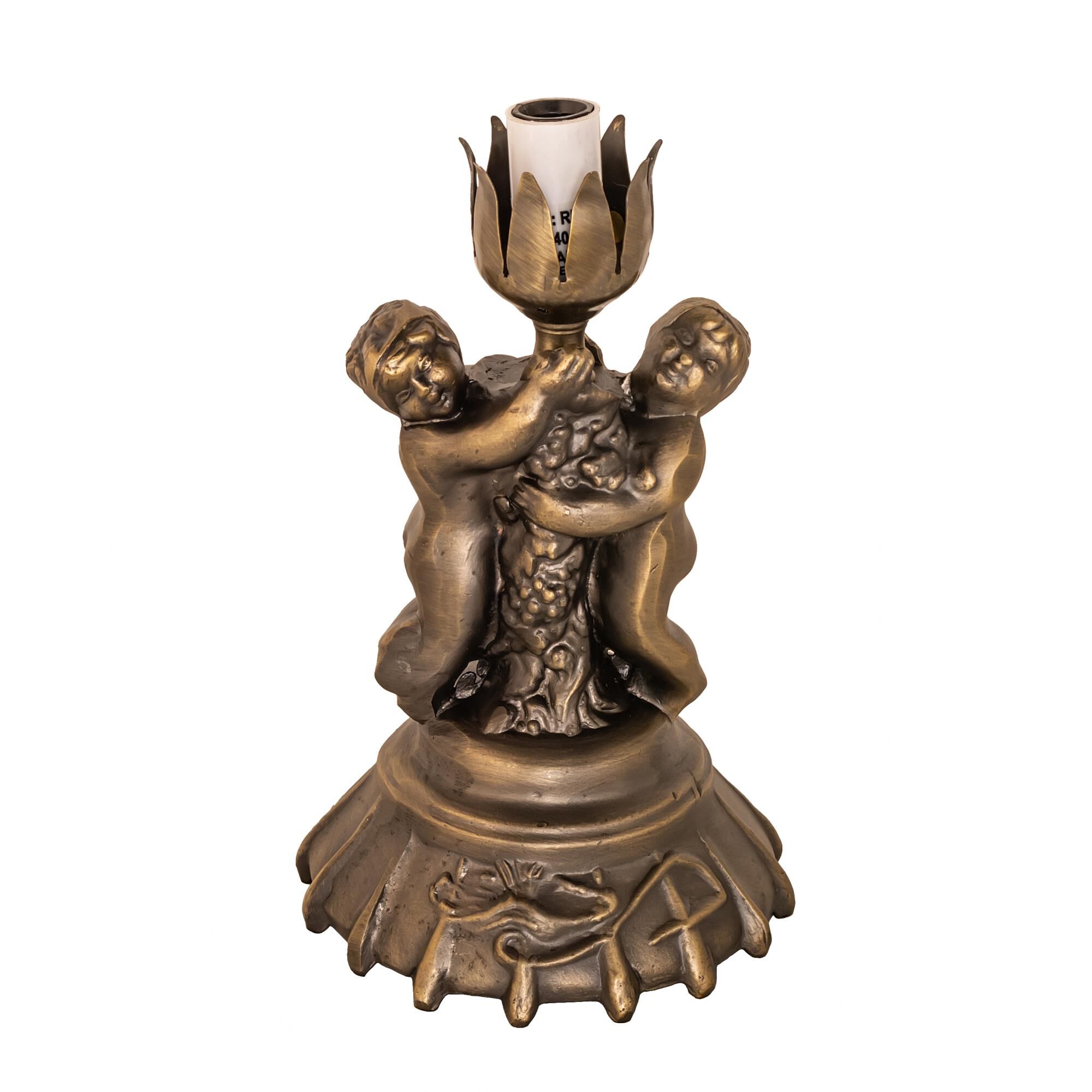 Shown in Antique Brass finish and Cranberry;Green glass