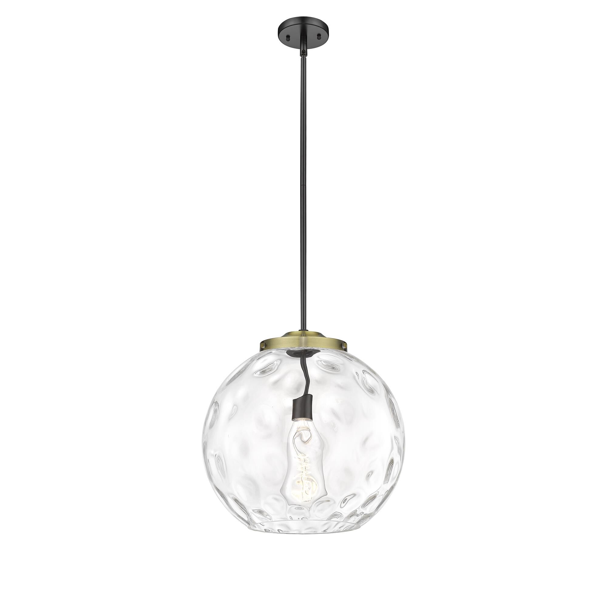 Shown in Black Antique Brass finish and Clear Athens Water  16