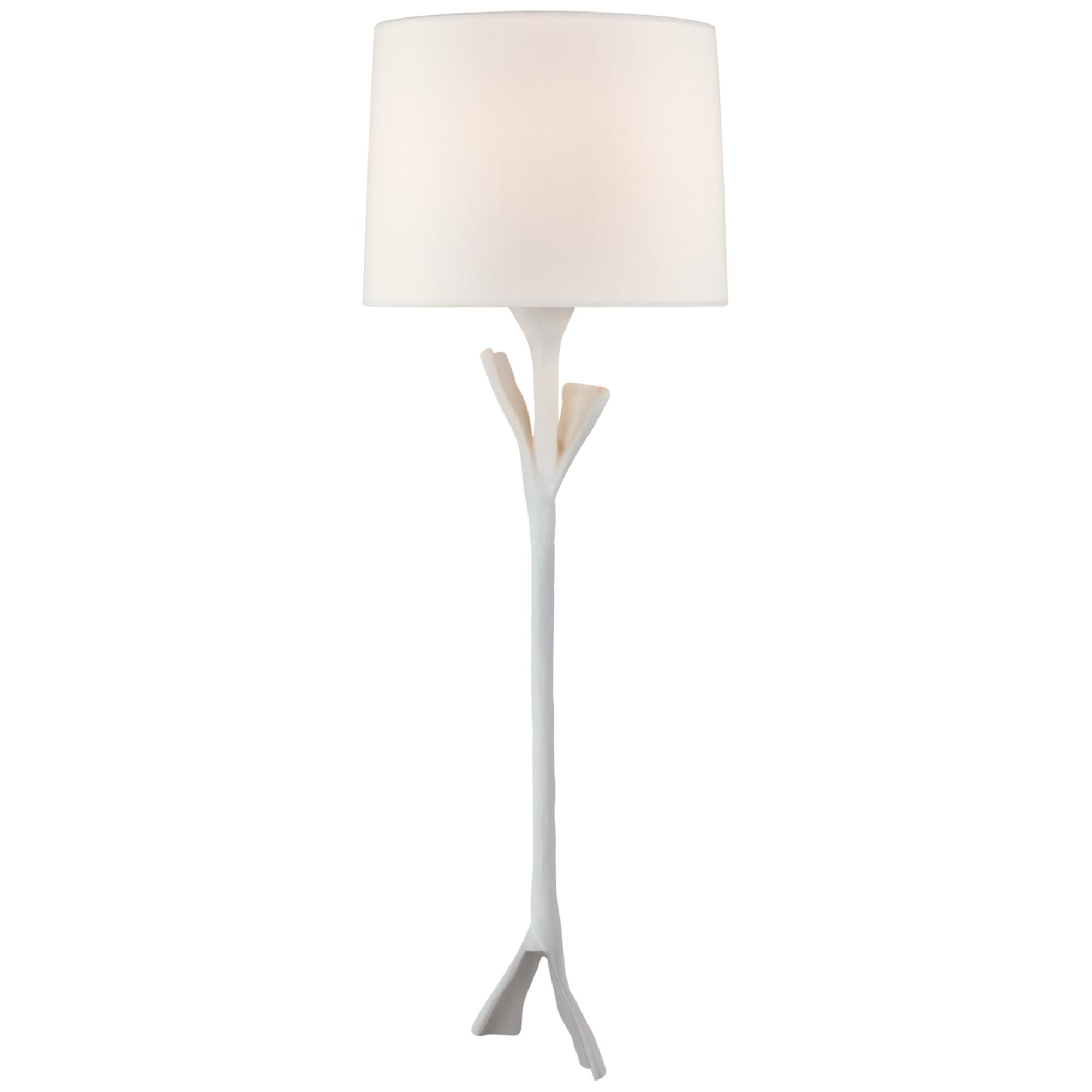 Shown in Plaster White finish and Linen shade