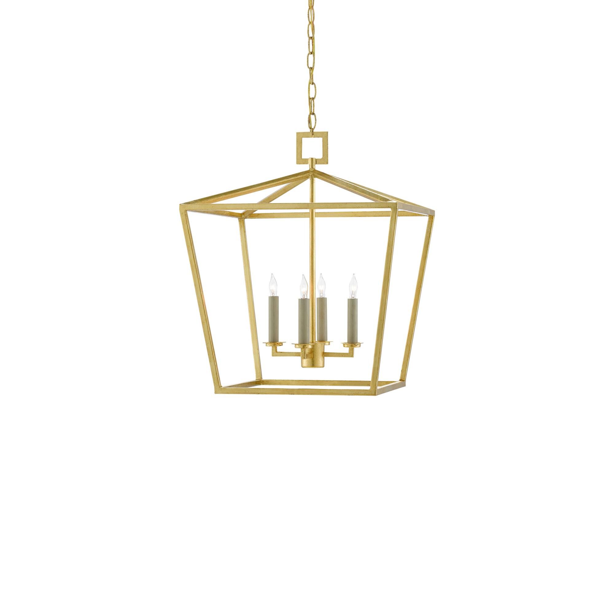 Denison 18 Inch Cage Pendant by Currey and Company
