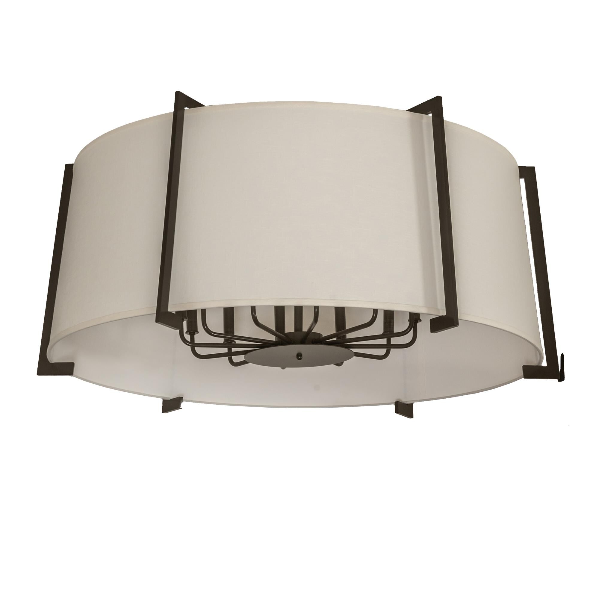 Shown in Timeless Bronze finish and White glass