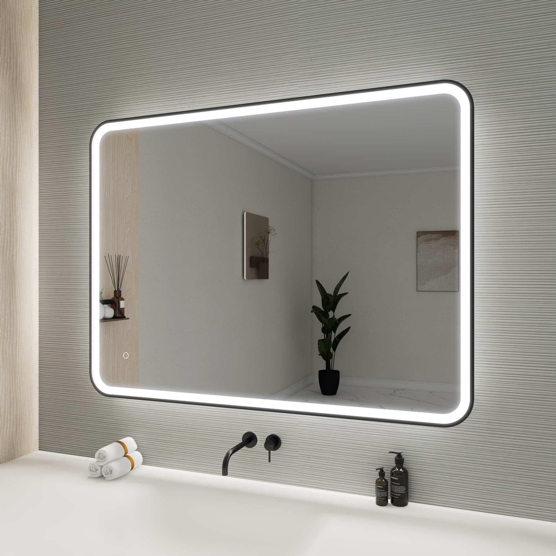 Harmoni 48 Inch Round LED Lighted Mirror by Elegant Decor