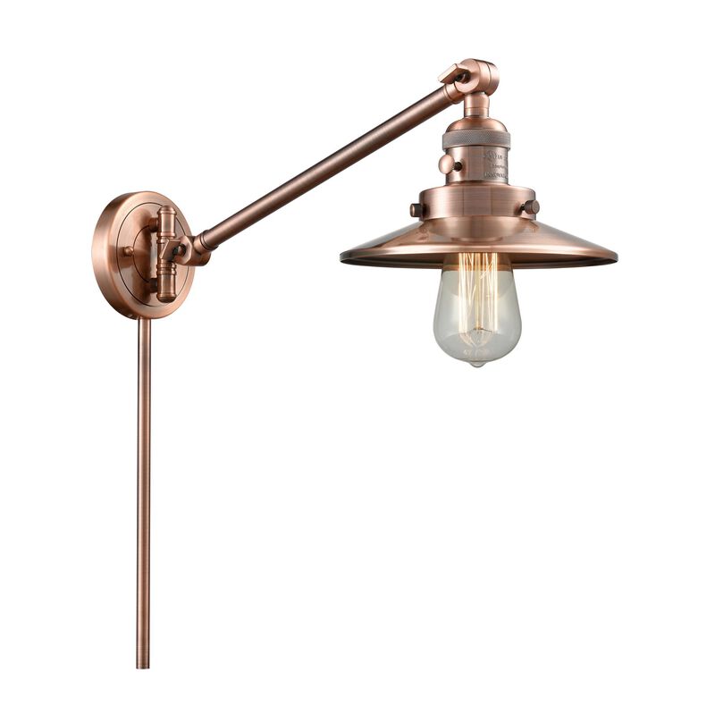 Bruno Marashlian Railroad Wall Swing Lamp by Innovations Lighting