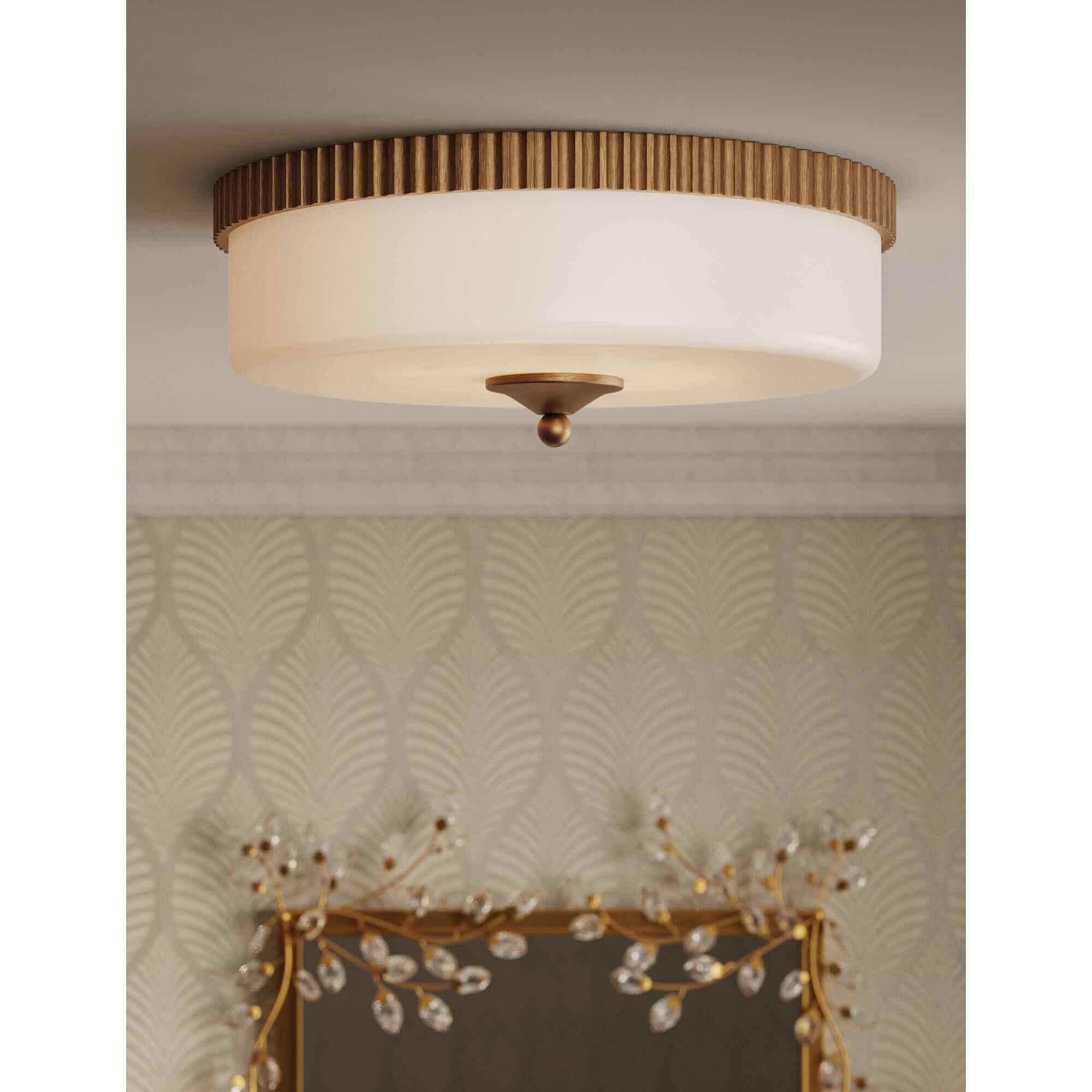 Barry Goralnick Bryce 16 Inch Flush Mount by Currey and Company