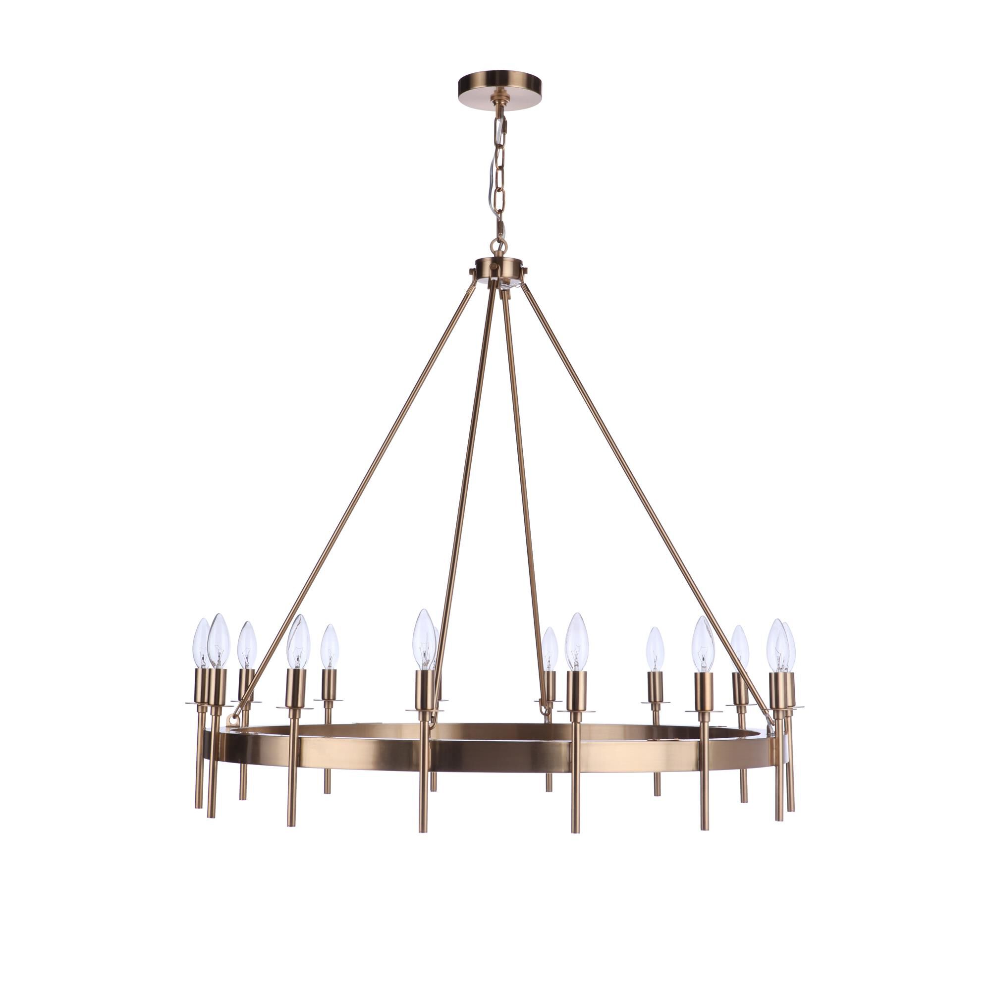 Larrson 36 Inch 14 Light Chandelier by Craftmade