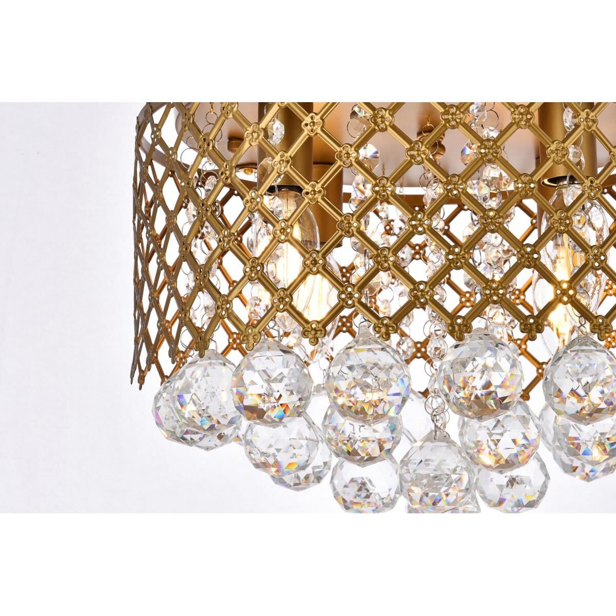 Tully 13 Inch 4 Light Flush Mount by Elegant Lighting