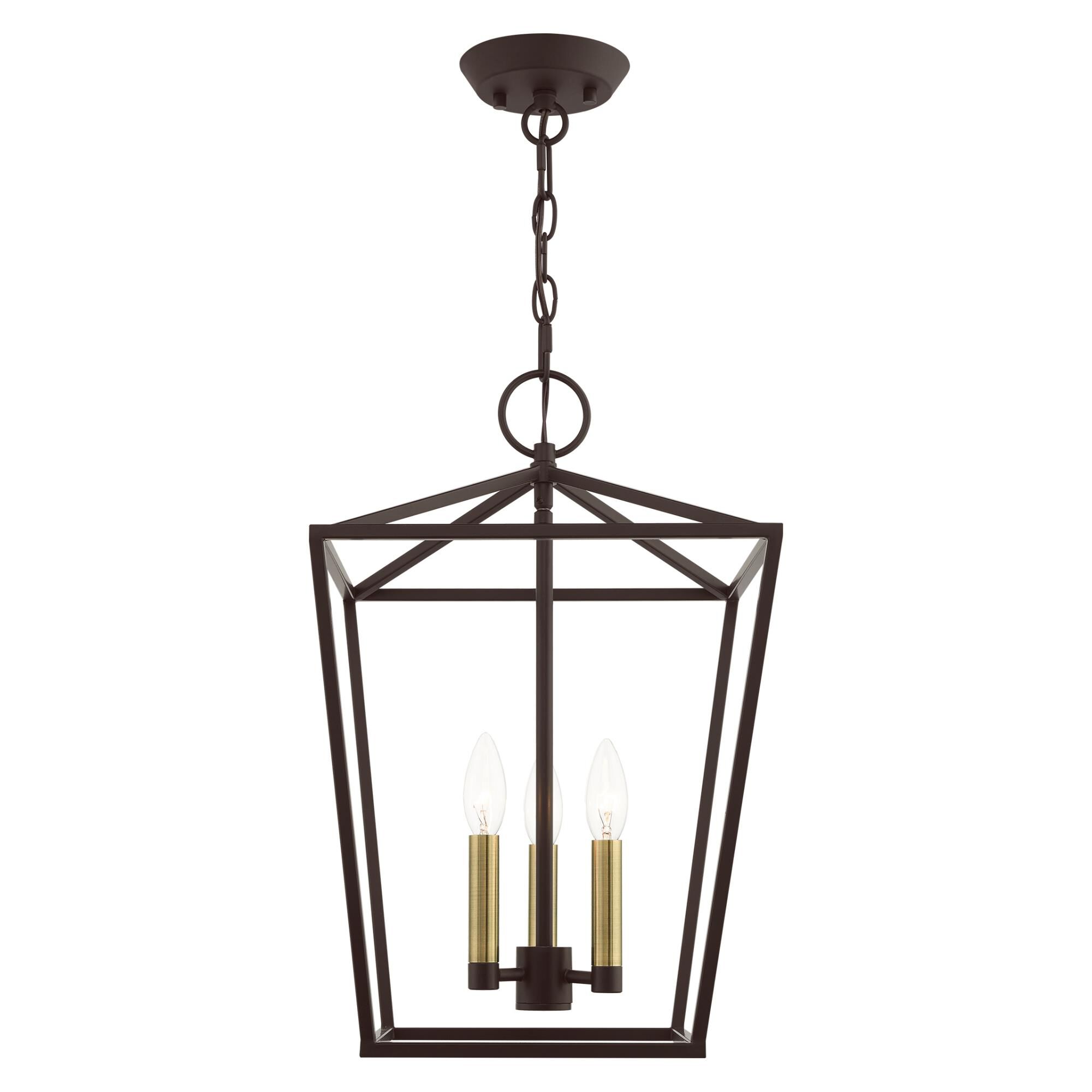 Devone 12 Inch Cage Pendant by Livex Lighting