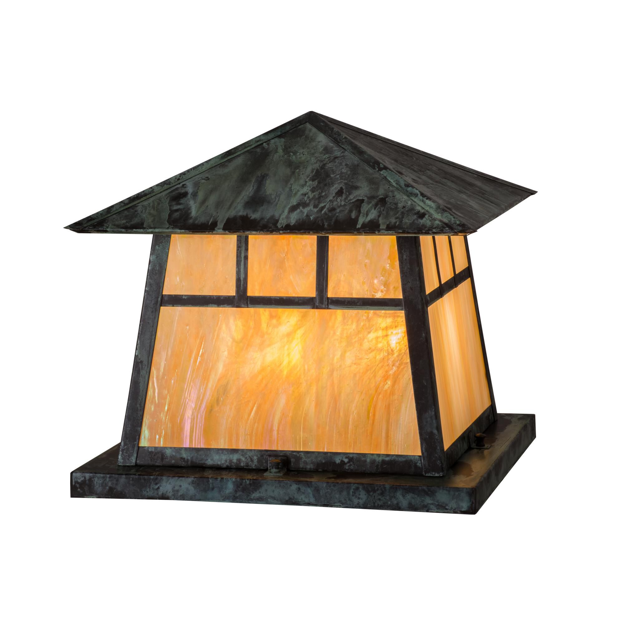 15 Inch Tall 4 Light Outdoor Pier Lamp by Meyda Lighting