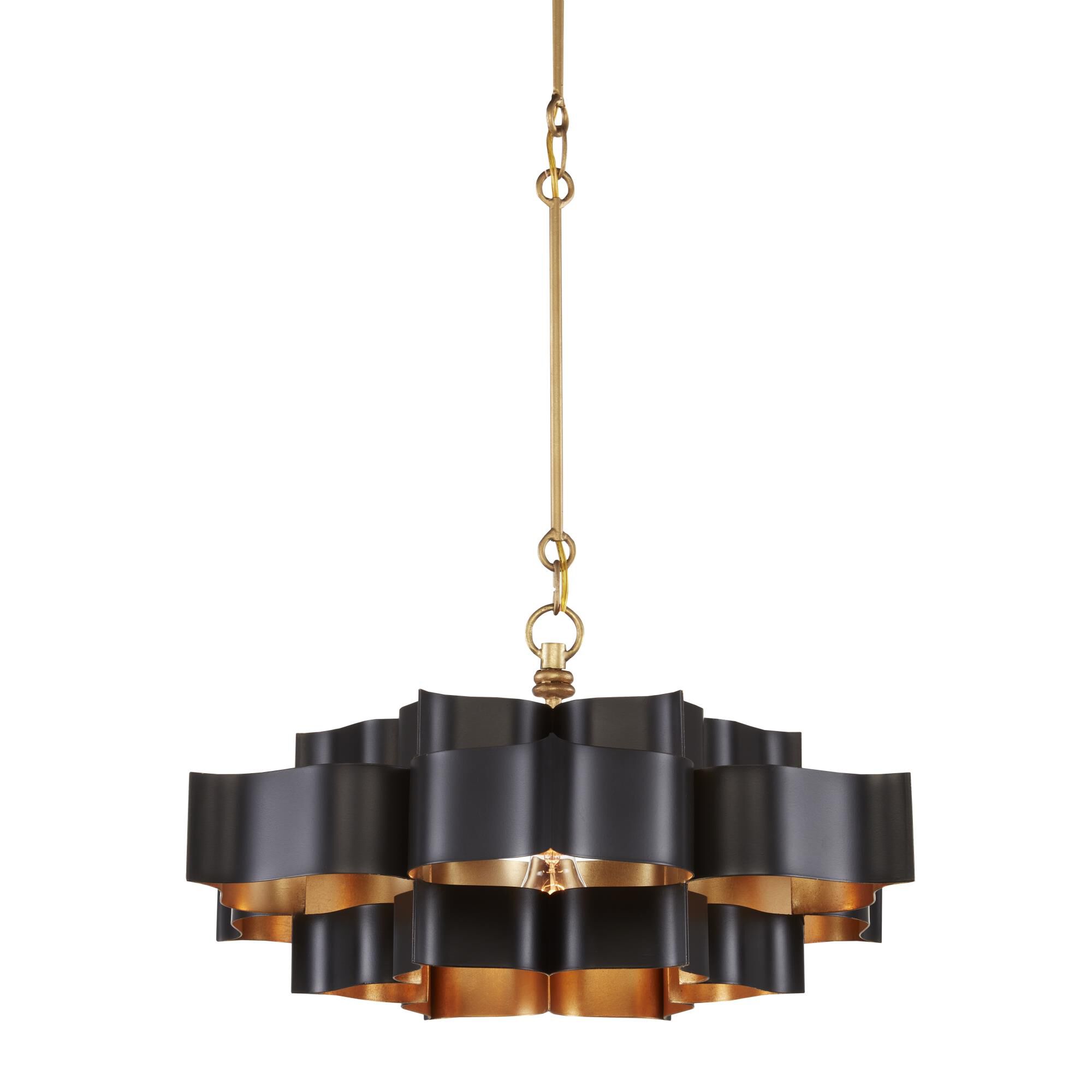 Grand Lotus 20 Inch Mini Chandelier by Currey and Company