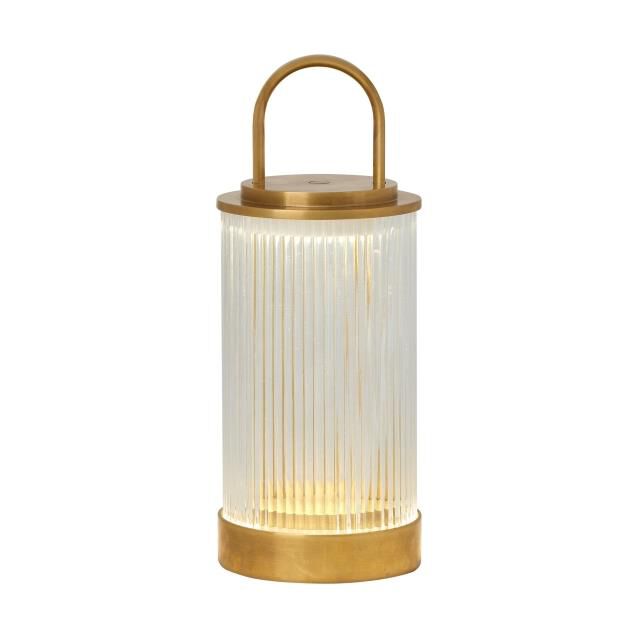 Shown in Natural Brass finish and Fluted glass