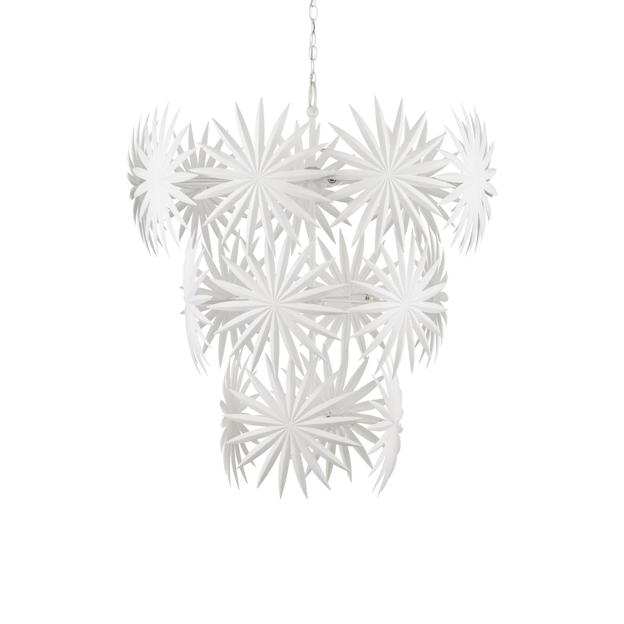 Marjorie Skouras Collection Bismarkia 43 Inch 13 Light Chandelier by Currey and Company