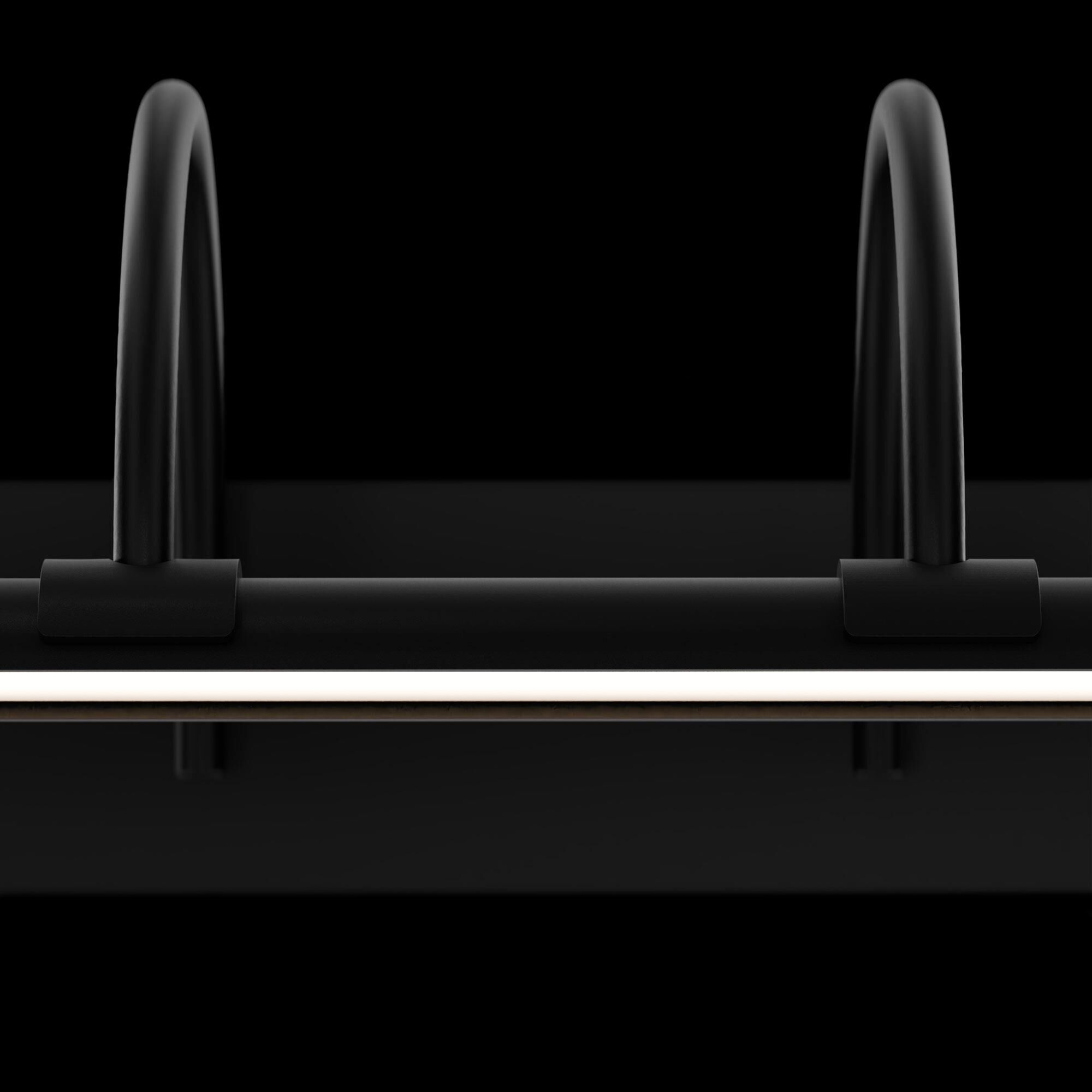 Shown in Black finish