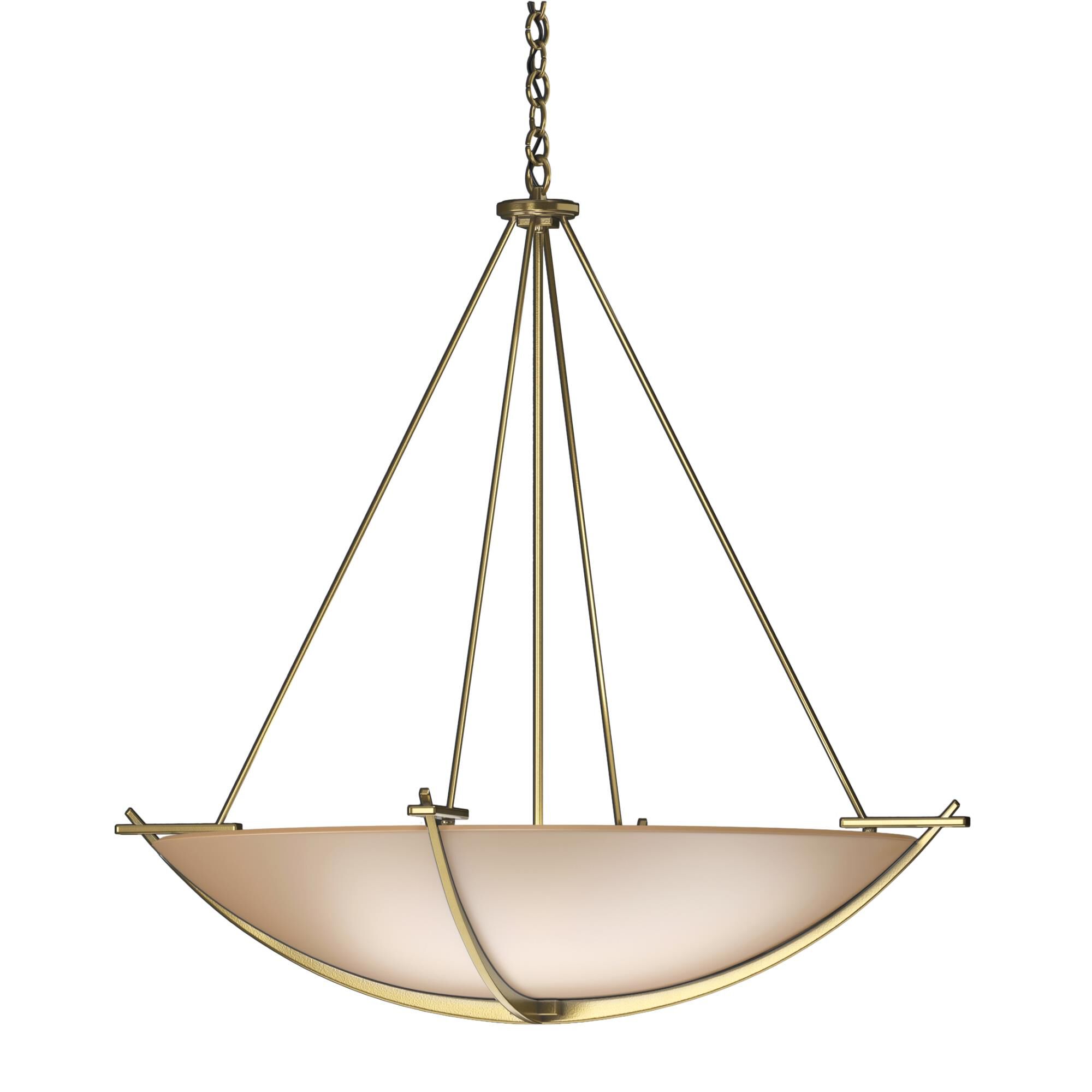Shown in Modern Brass finish and Sand glass