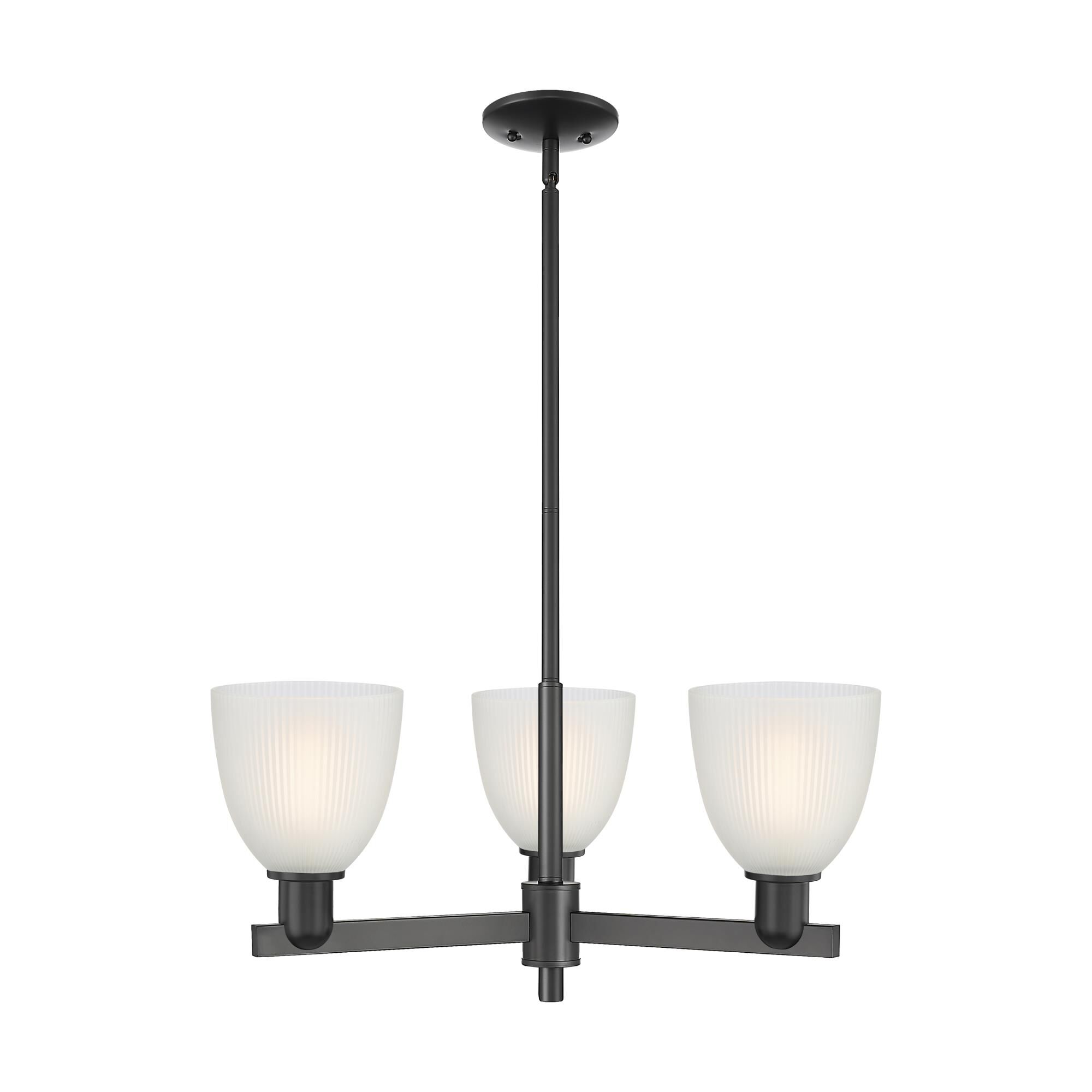 Shown in Matte Black finish and White glass