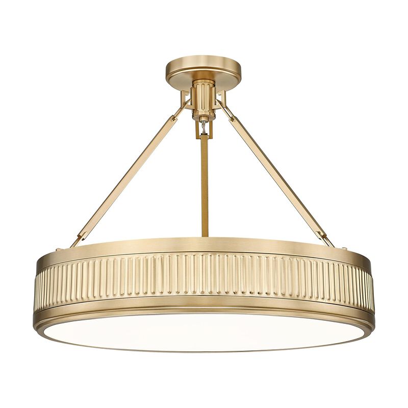 Quinn 22 Inch Semi Flush Mount by Z-lite