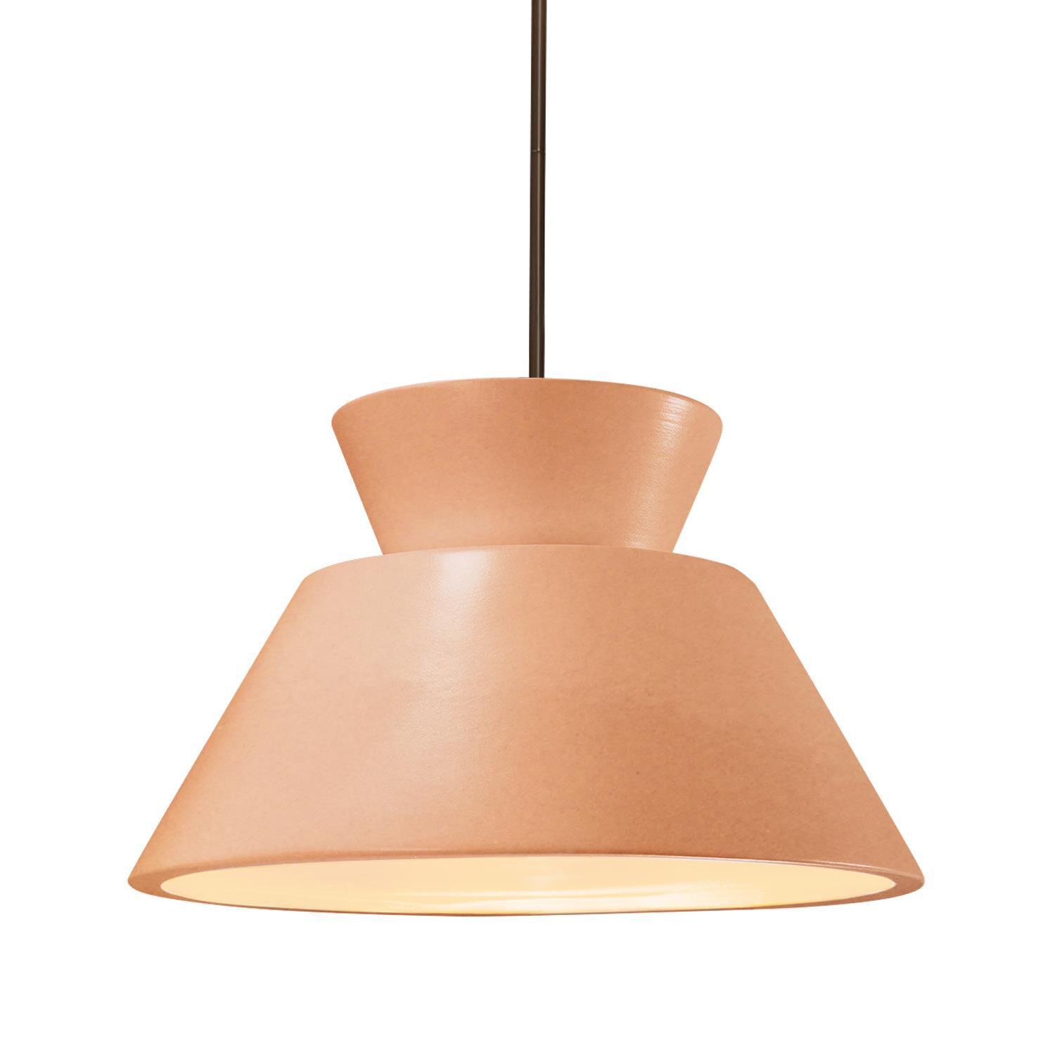 Shown in Dark Bronze finish and Gloss Blush shade