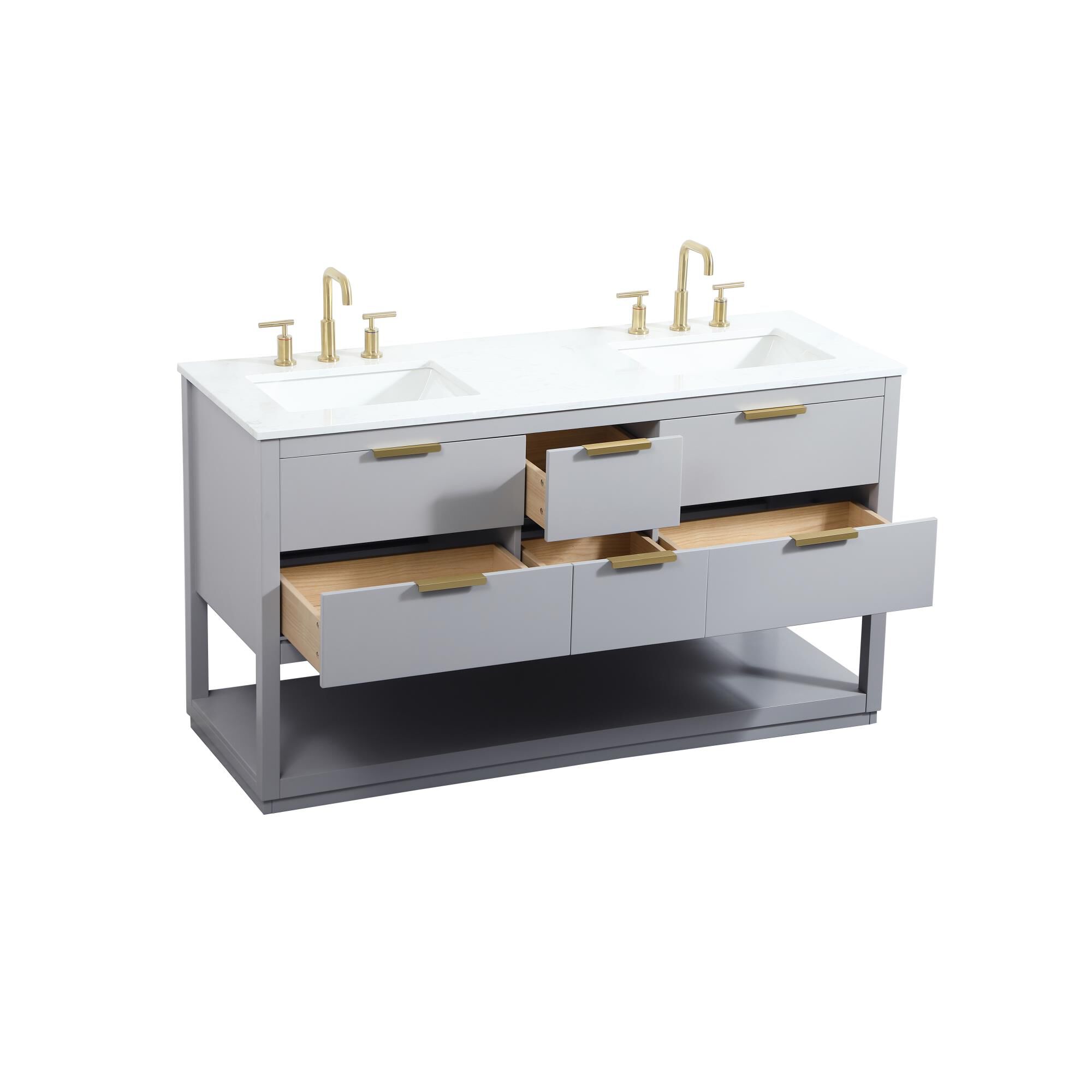 Larkin 60 Inch Bath Vanity by Elegant Decor