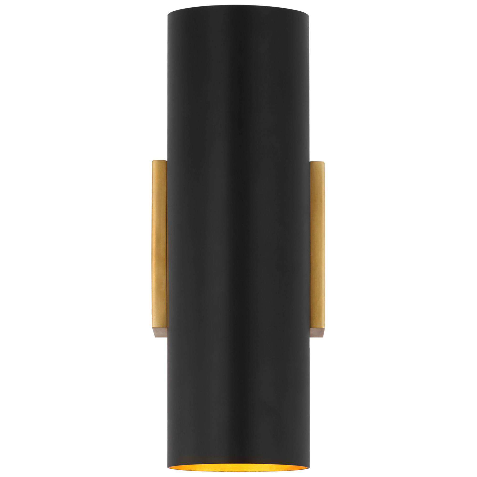 Shown in Hand-Rubbed Antique Brass and Matte Black finish