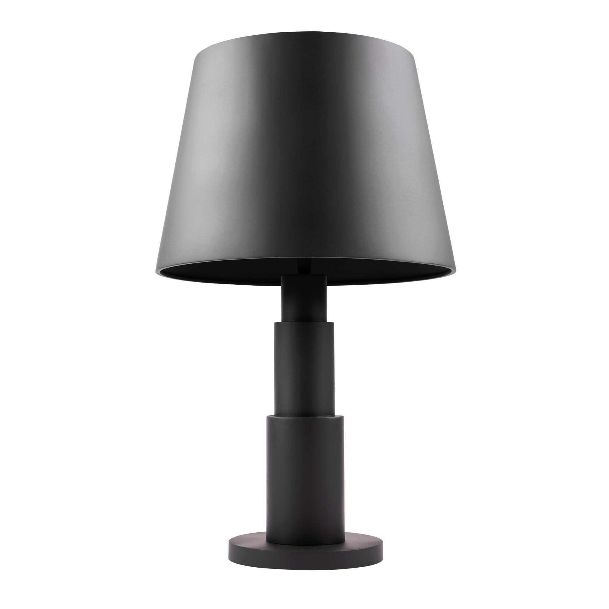 Shown in Matte Black finish and Matte Black shade
