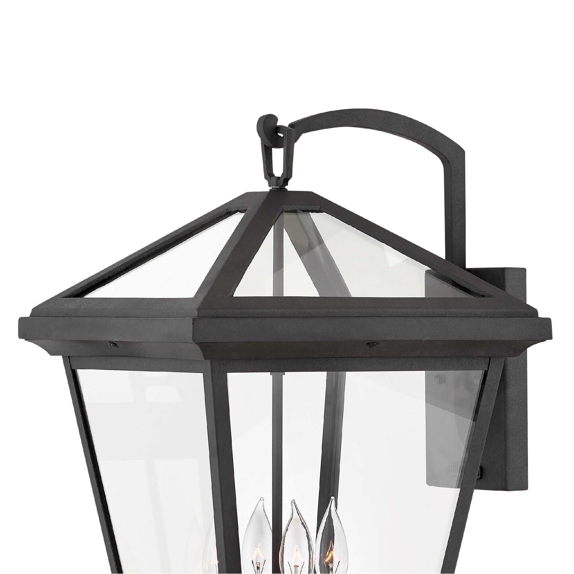 Shown in Museum Black finish and Clear glass
