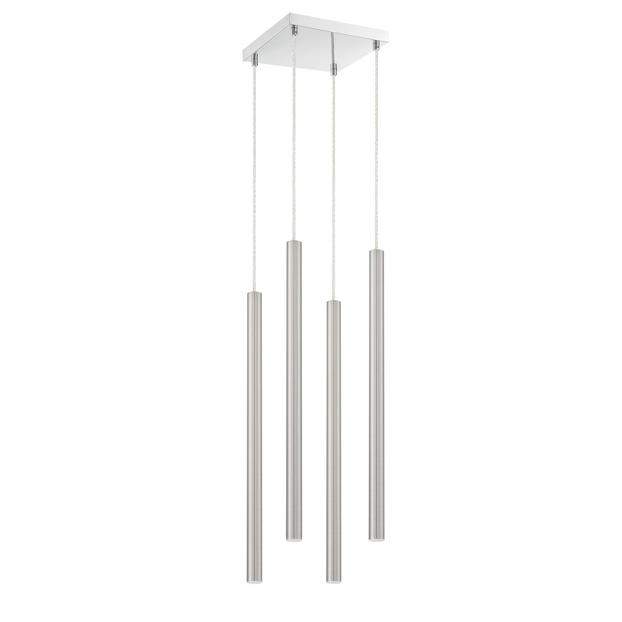 Shown in Chrome finish and Steel glass and Steel shade