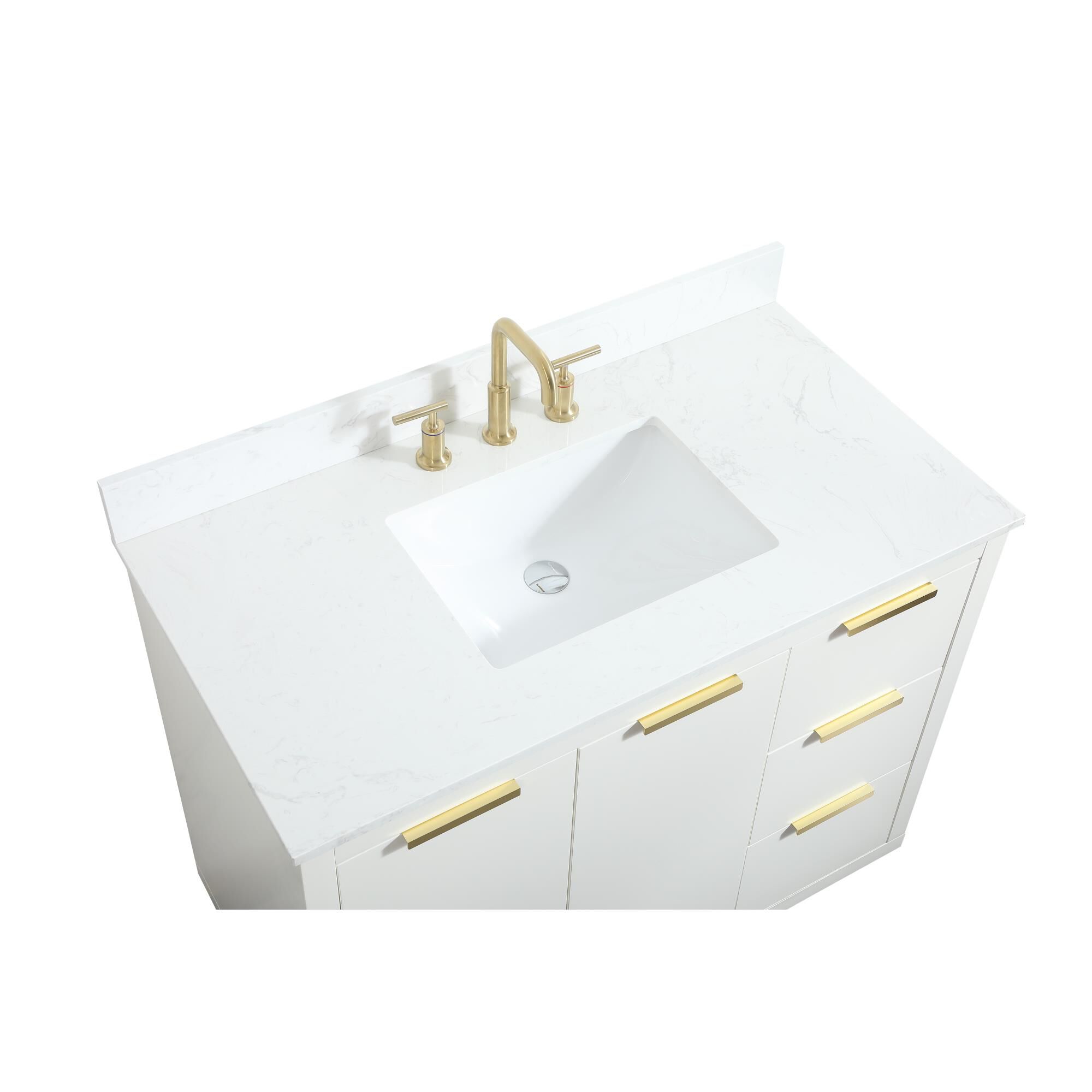 Shown in White finish