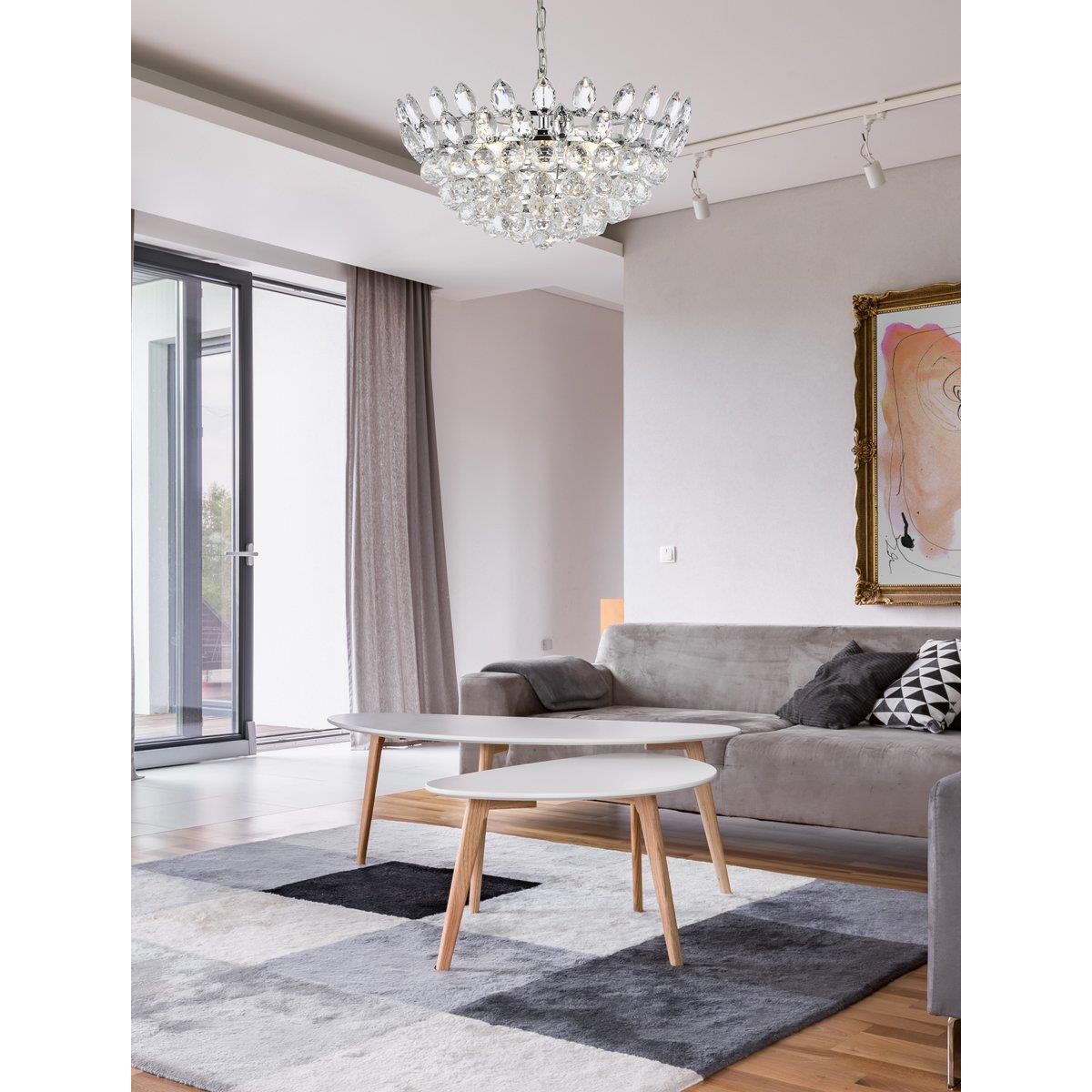 Shown in Chrome finish and Royal Cut Clear crystal