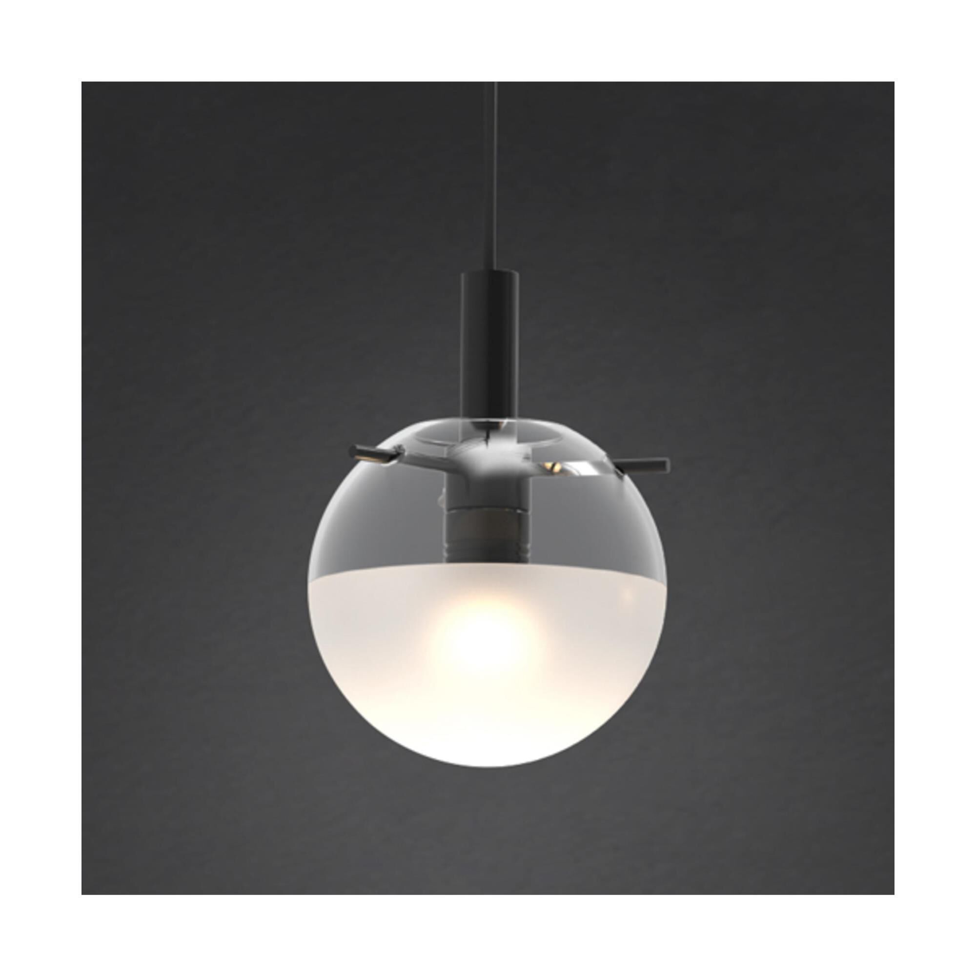 Shown in Satin Black finish and Clear Etched glass and Clear PLA shade