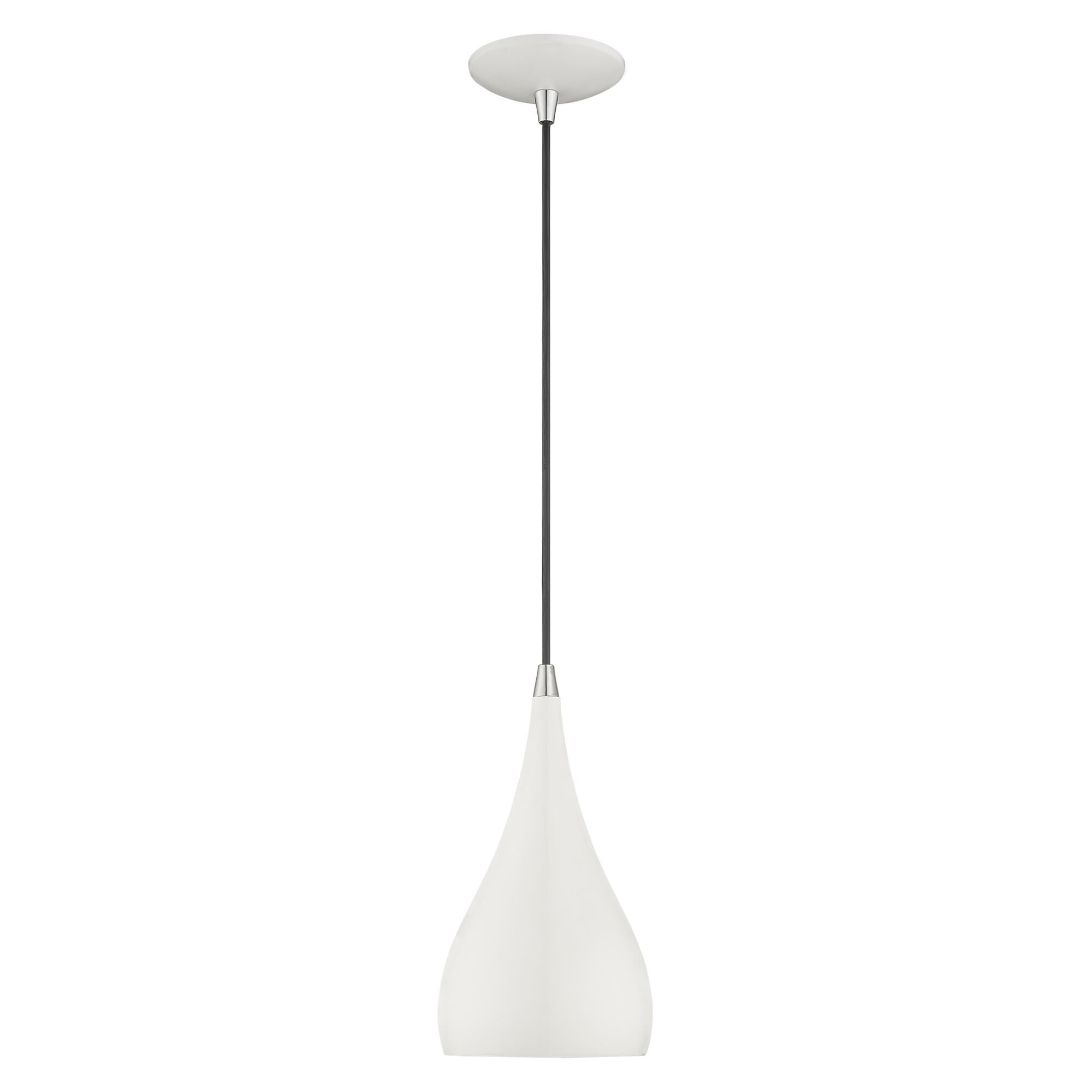 Shown in Shiny White finish and Shiny White Metal With Gold Inside shade