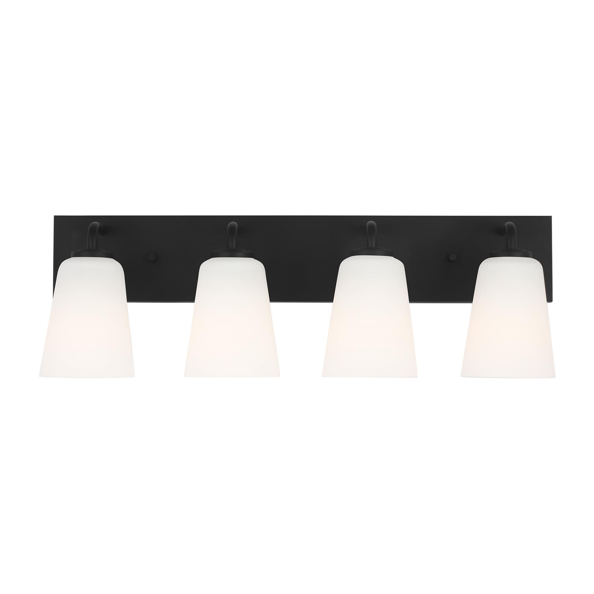 Shown in Midnight Black finish and Etched Painted White Inside glass