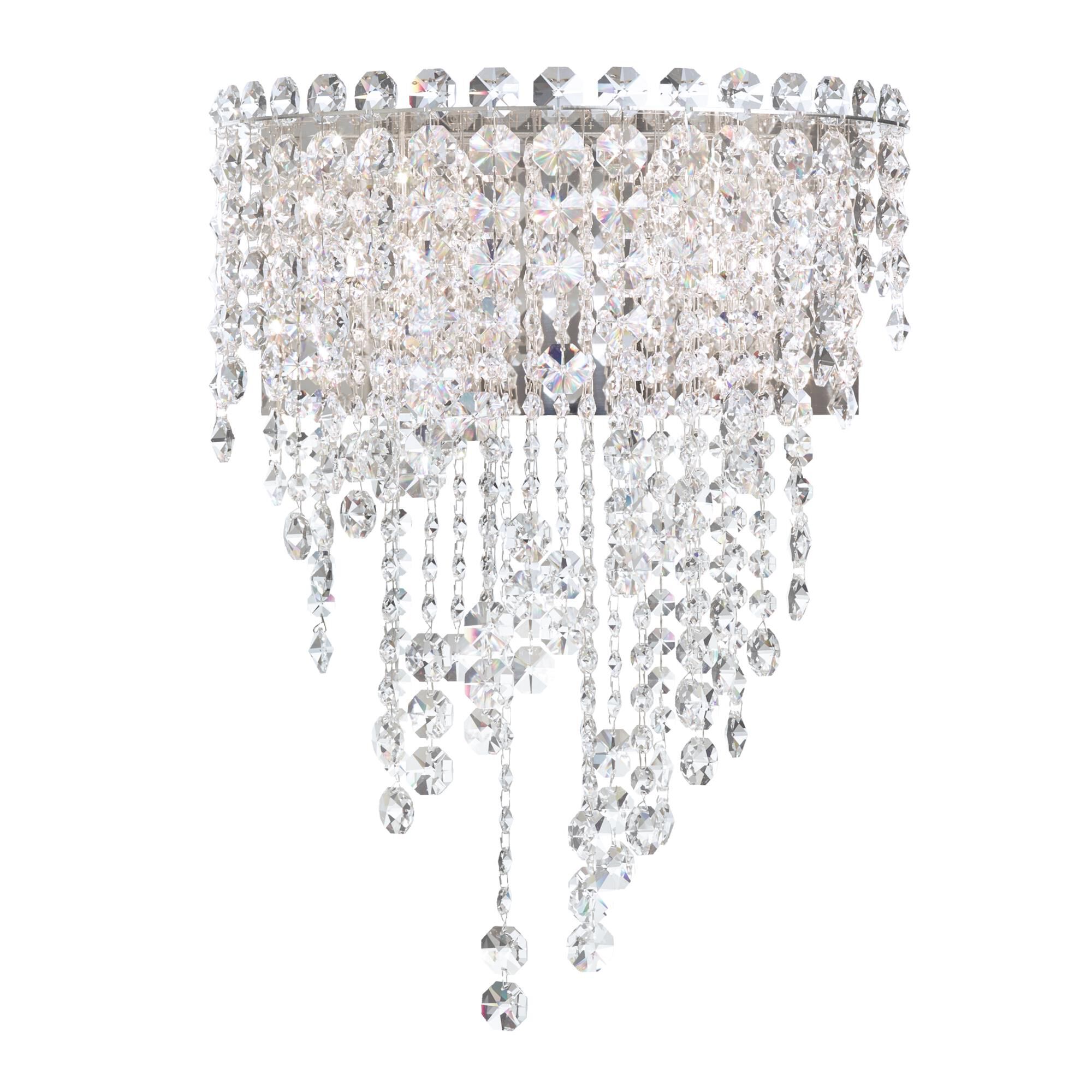 Shown in Stainless Steel finish and Clear Swarovski Spectra crystal 