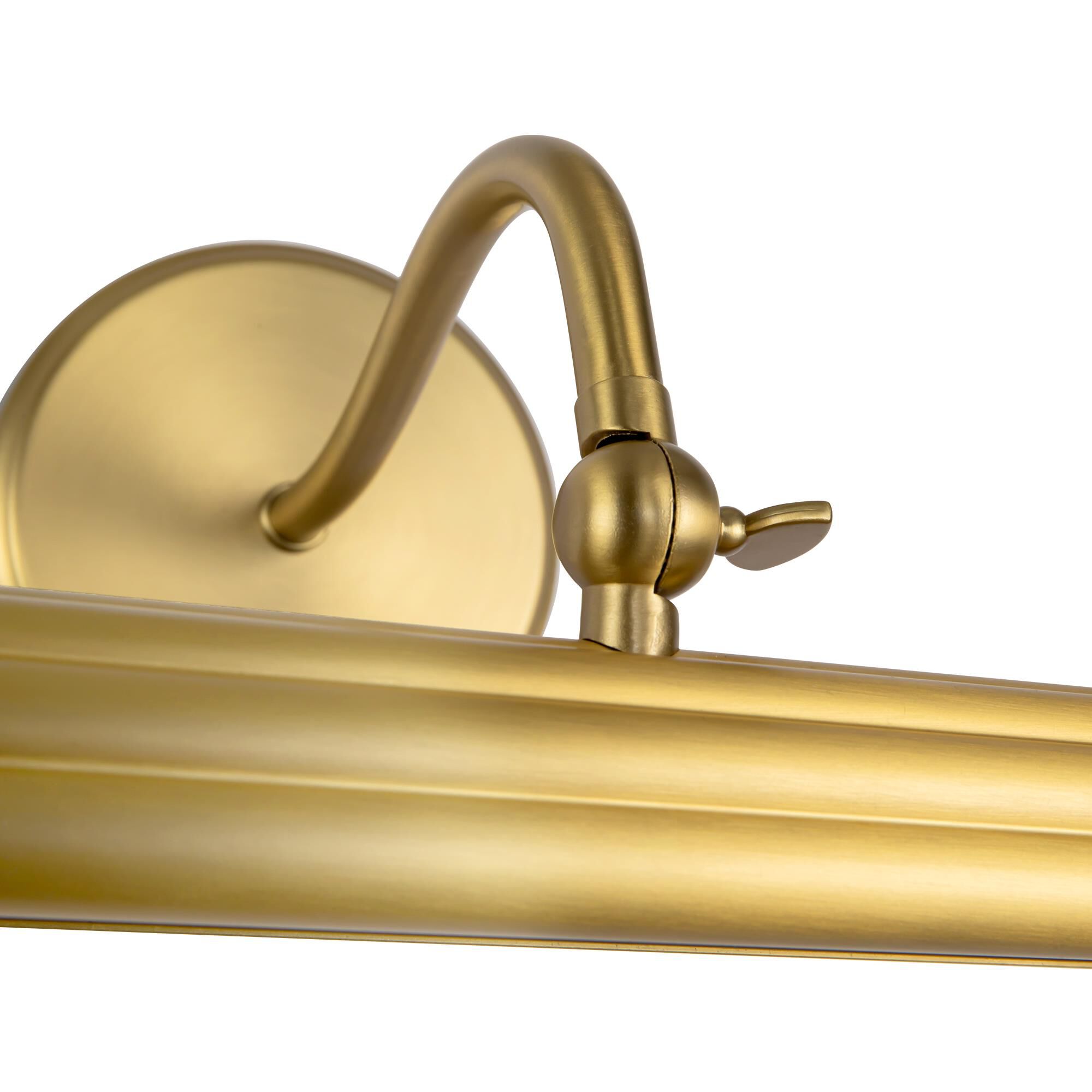 Shown in Brushed Gold finish and Frosted Acrylic Diffuser glass and Aluminum shade