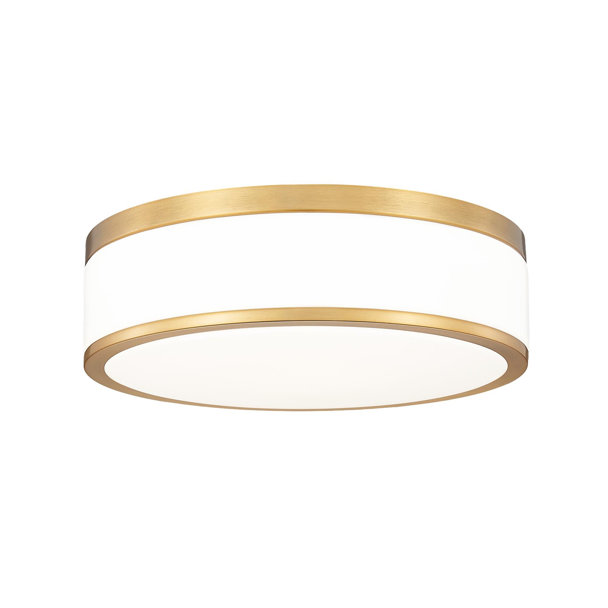 Shown in Modern Gold finish and Frosted glass and Frosted shade